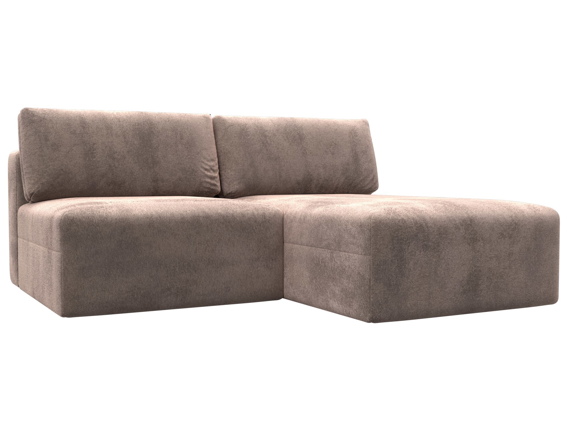 Изображение товара Угловой модульный диван Лига-060 НПБ велюр бежевый 200x84x187 см