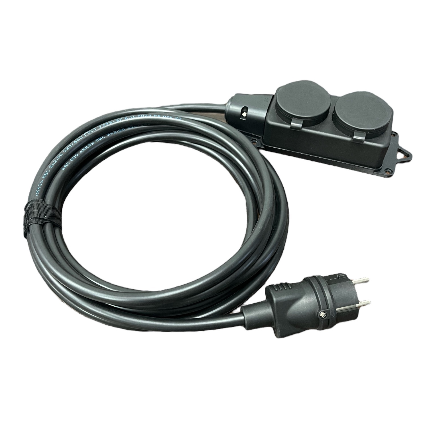 Изображение товара Удлинитель-шнур Itok i-Connect-SU-KG-325-2-44-1-5 3x2.5 1.5 м 2 розетки 3500 Вт с заземлением IP44 цвет черный Изображение товара Удлинитель-шнур Itok i-Connect-SU-KG-325-2-44-1-5 3x2.5 1.5 м 2 розетки 3500 Вт с заземлением IP44 цвет черный