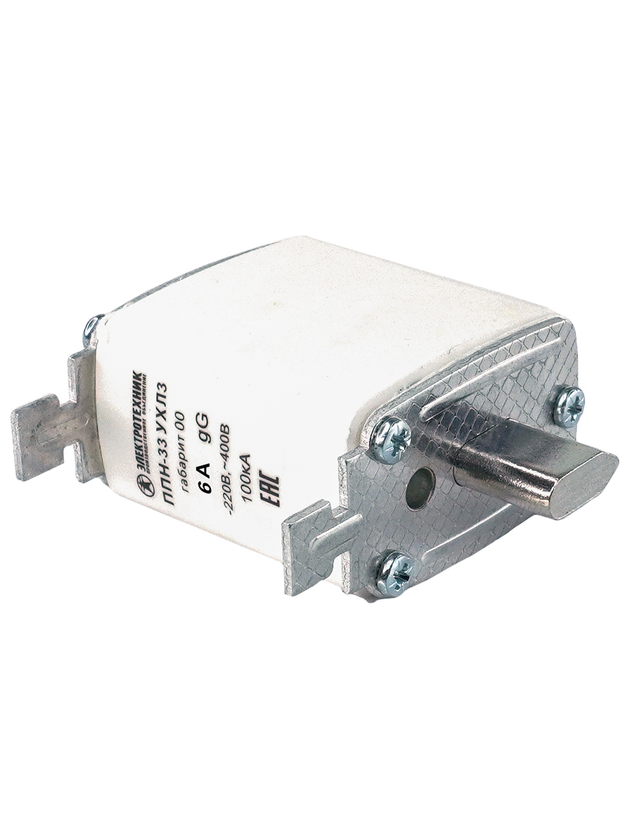 Изображение товара Плавкая вставка ППН 33 УХЛ3 6А габарит 00 IP00 ЭТ Изображение товара Плавкая вставка ППН 33 УХЛ3 6А габарит 00 IP00 ЭТ