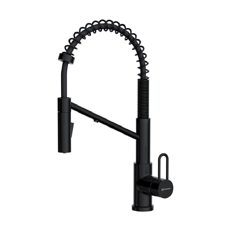 Изображение товара Смеситель для кухни Omoikiri Mikawa однорычажный с изливом 16.3 см черный