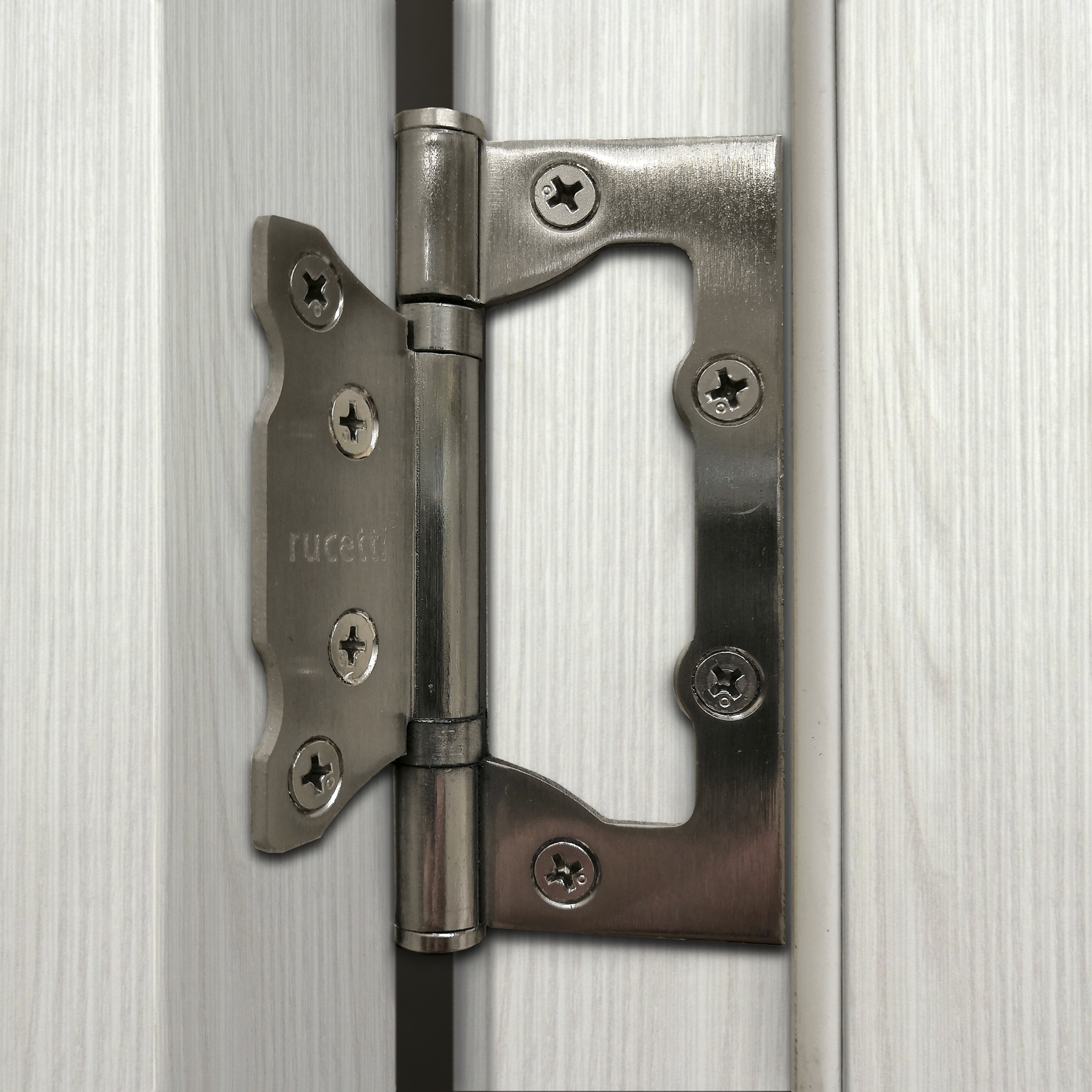 Дверь межкомнатная глухая Artens Дукато 60x200 см Hardflex цвет бора с замком и петлями - 5
