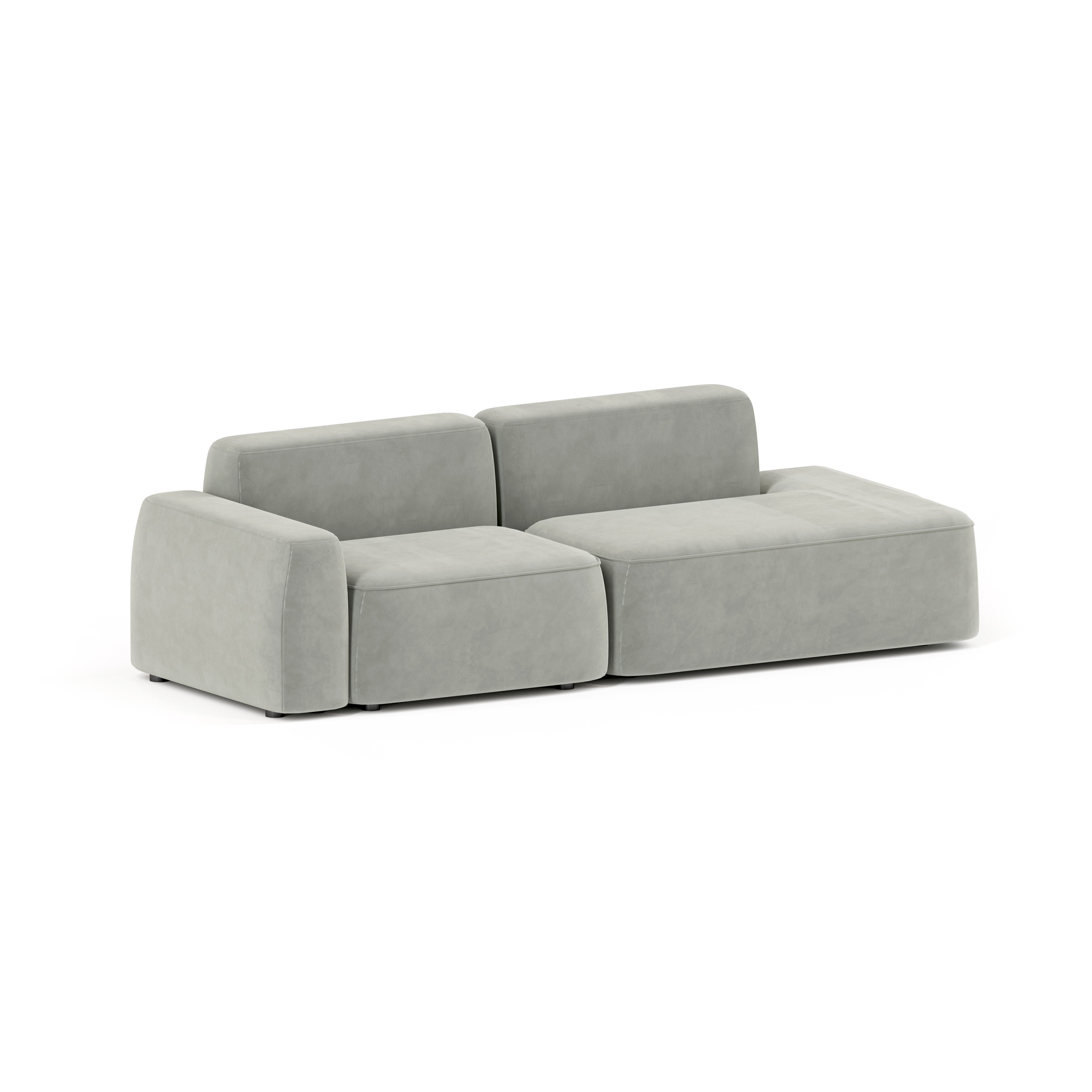 Изображение товара Диван Mebelroom 270x74x100 см велюр цвет серый