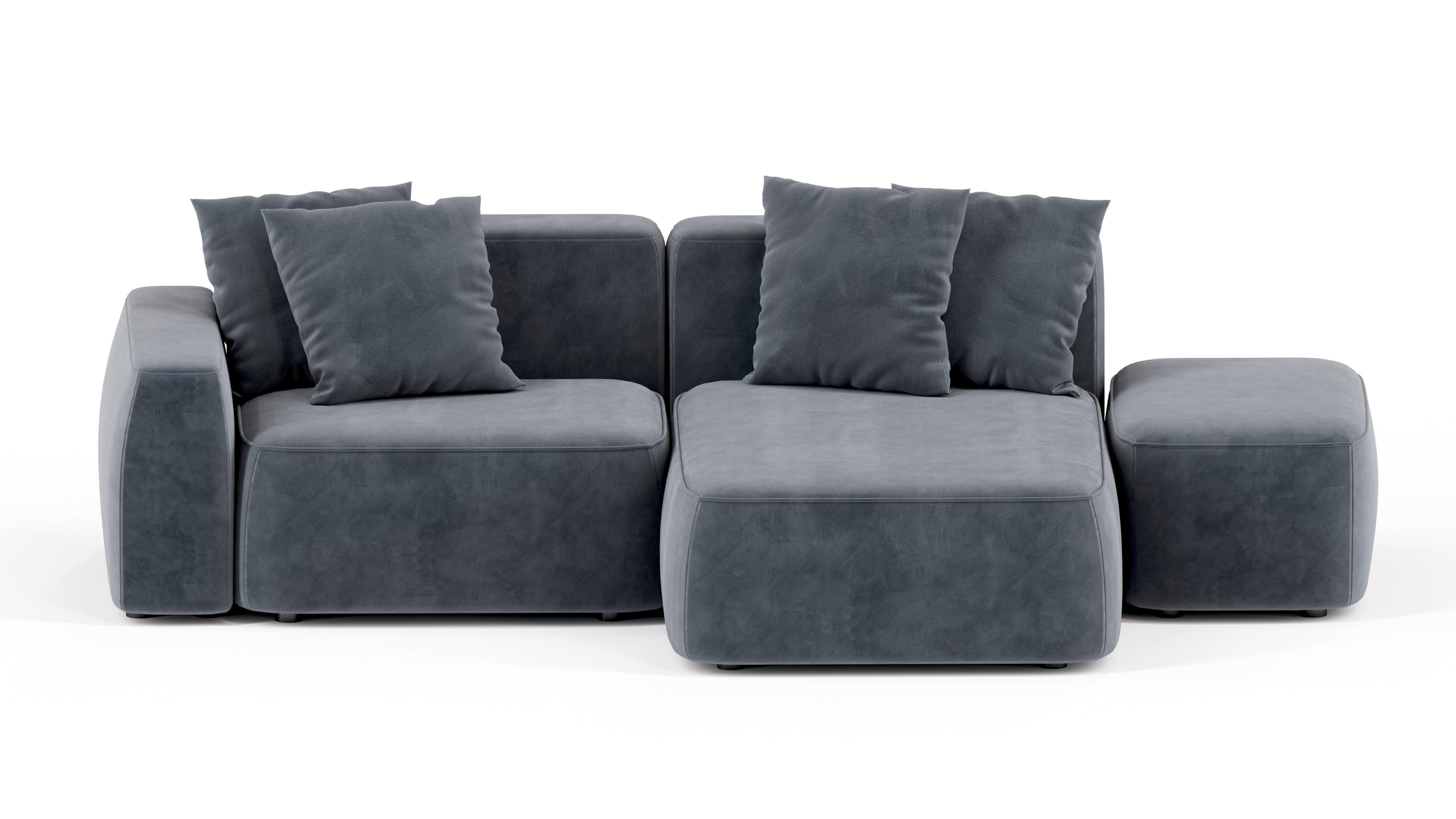 Изображение товара Угловой диван Mebelroom Норд 290x74x160 см велюр Россия