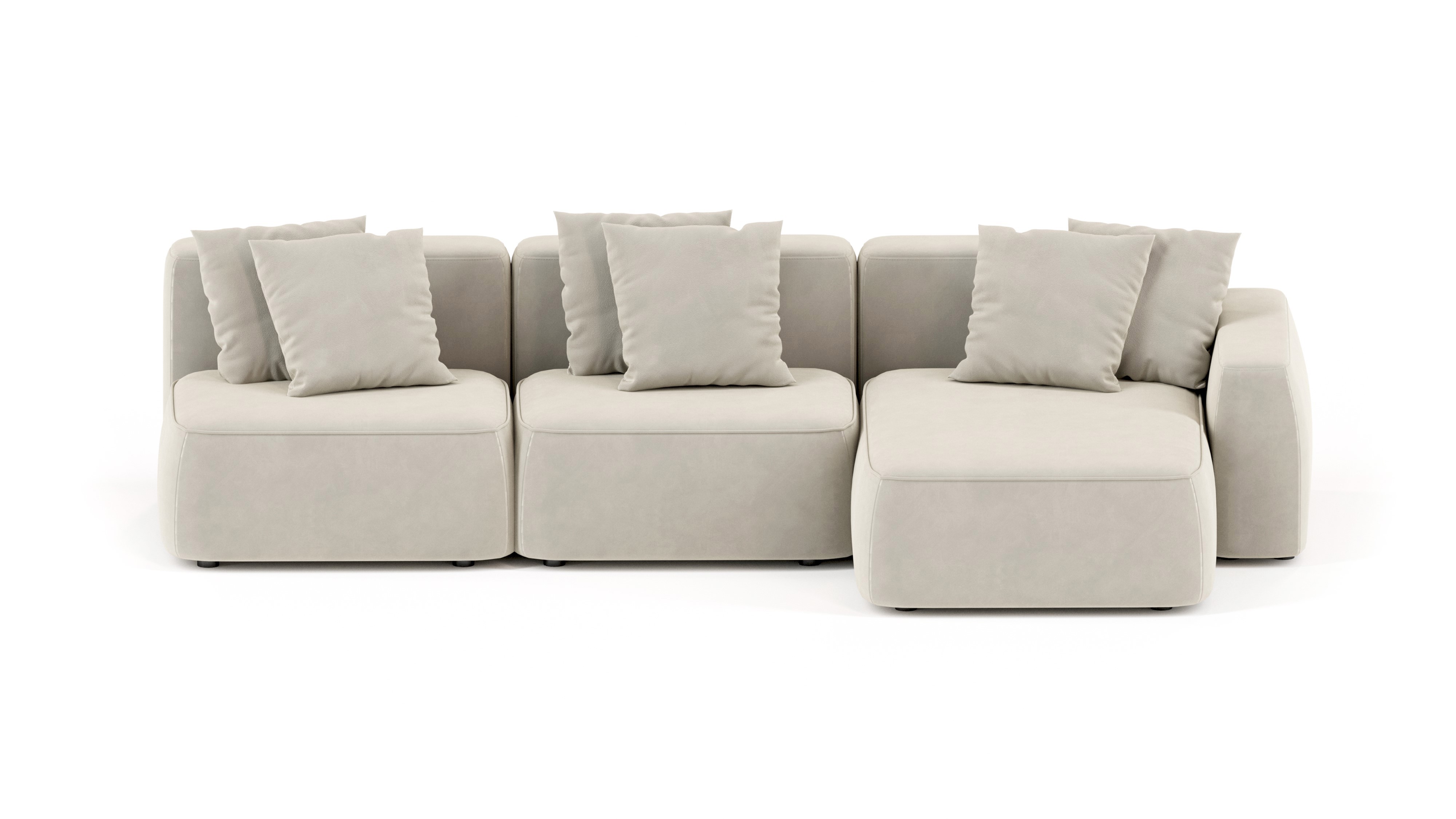 Изображение товара Диван Mebelroom Норд в стиле лофт с модульной системой и велюровым покрытием