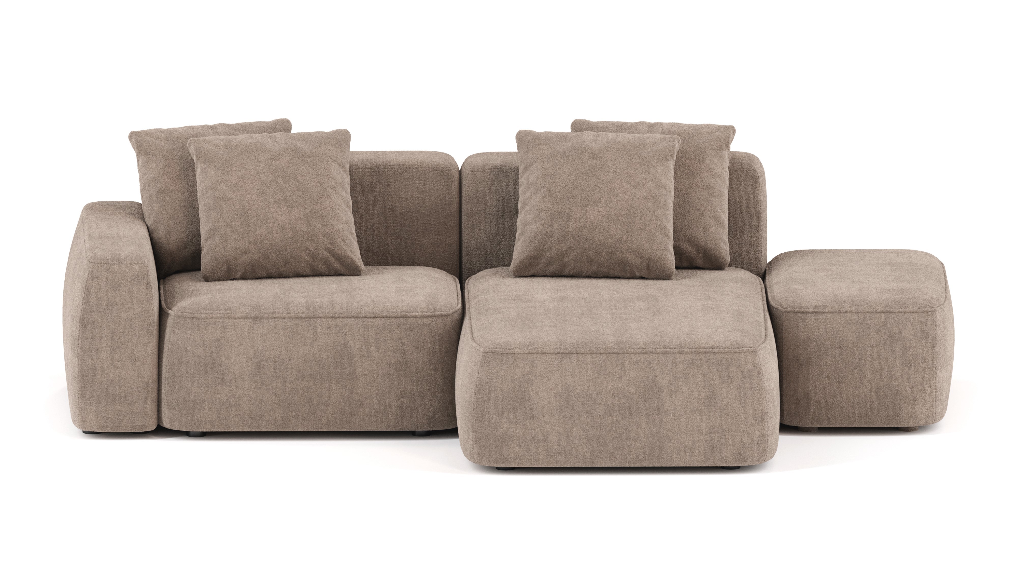 Изображение товара Диван Mebelroom Норд в стиле лофт с модульной системой и велюровым покрытием