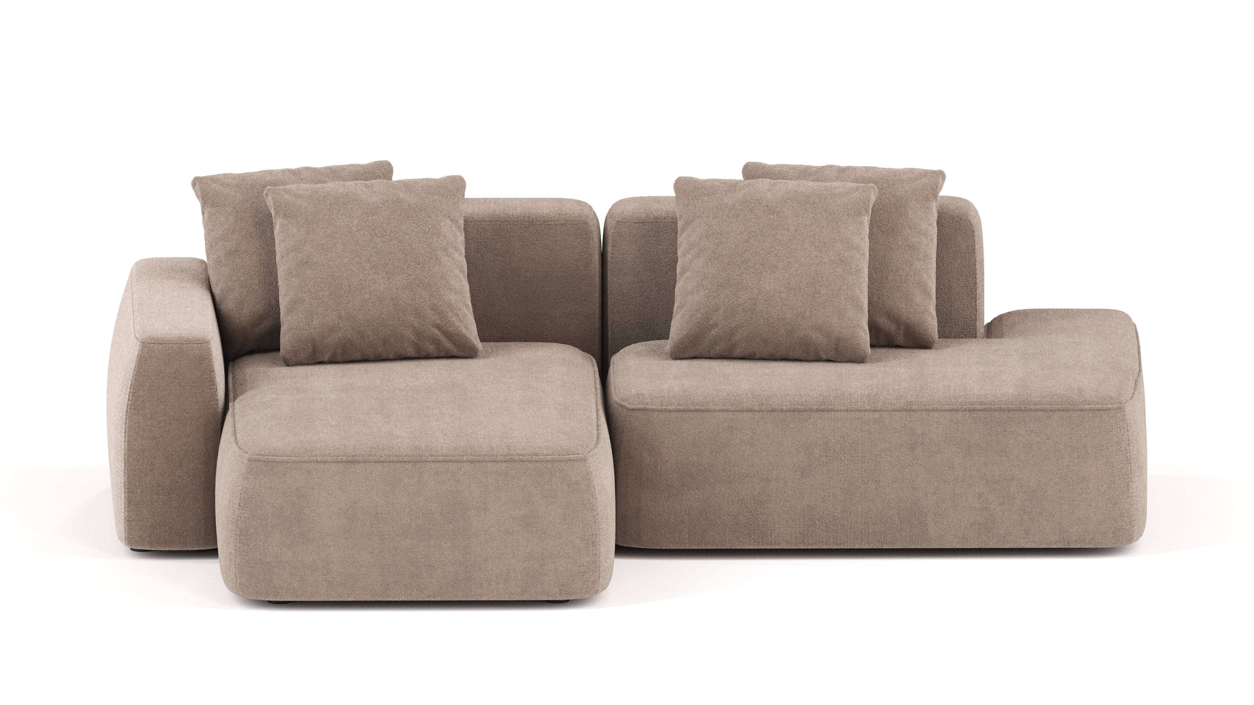 Изображение товара Диван Mebelroom Норд в стиле лофт 270x74x160 см бежевый