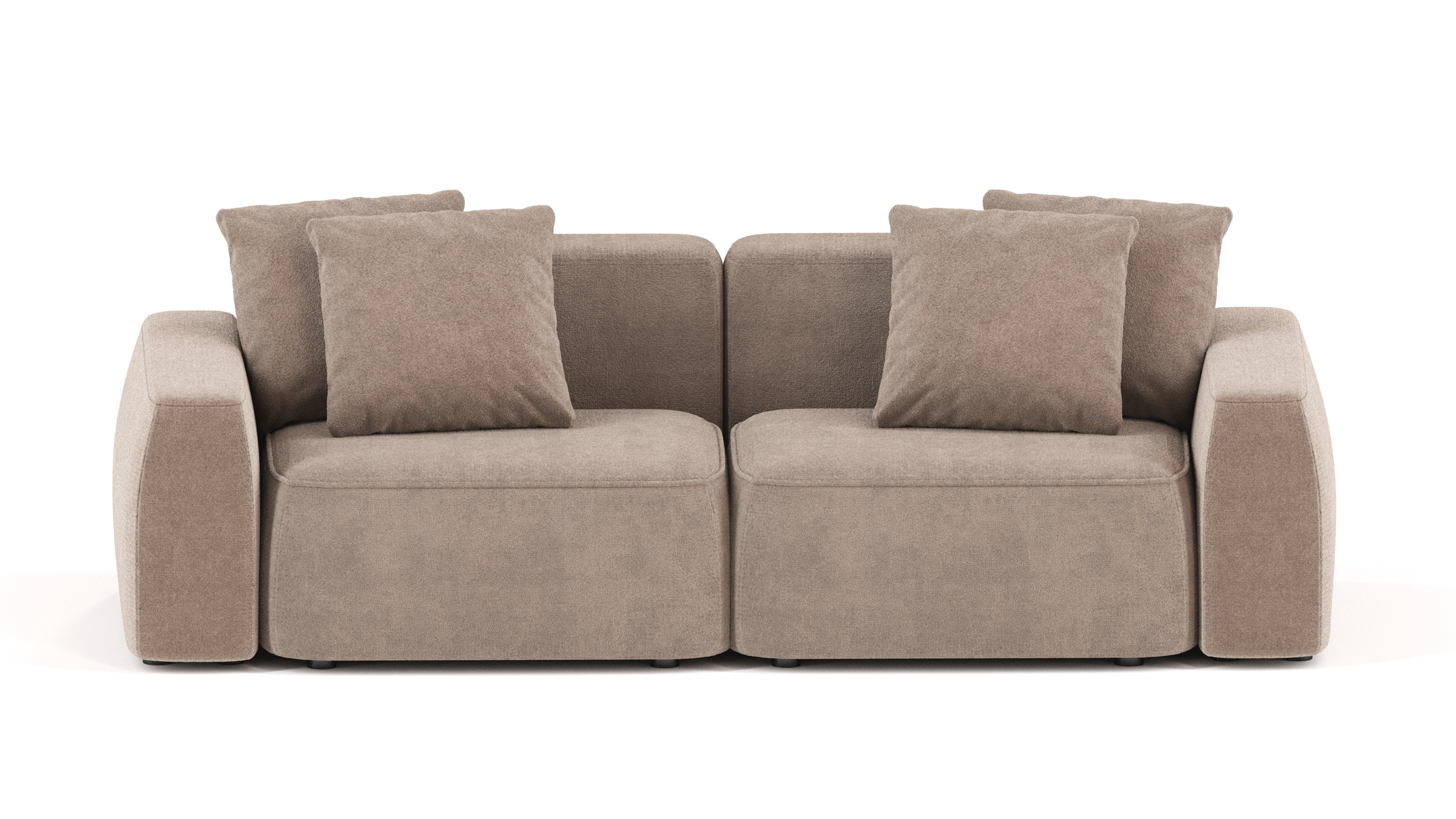 Изображение товара Модульный диван NORD MEBELROOM в стиле лофт бежевый 260x74x100 см