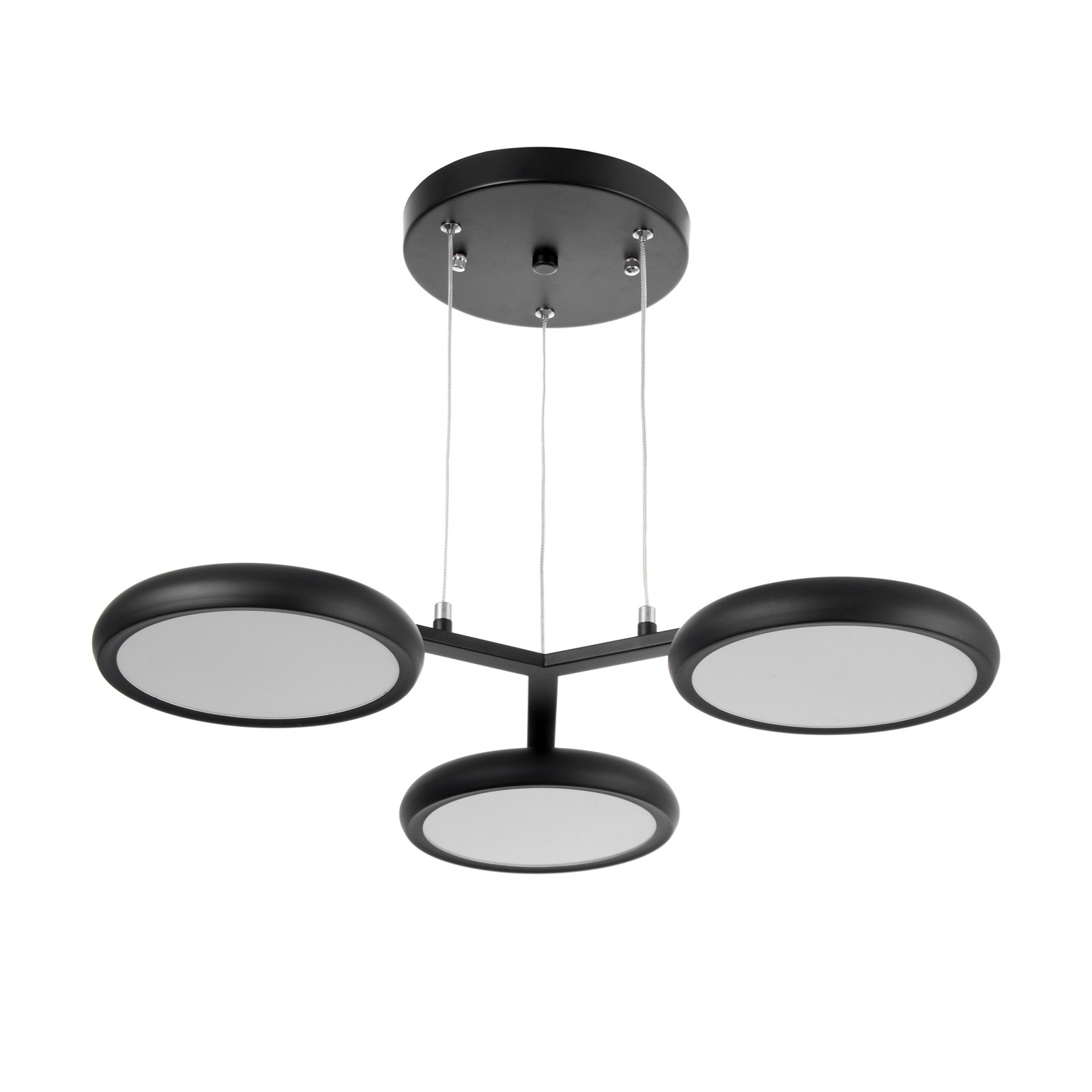 Изображение товара Люстра подвесная Bayerlux Алис 3 плафона регулируемый белый черный IP66