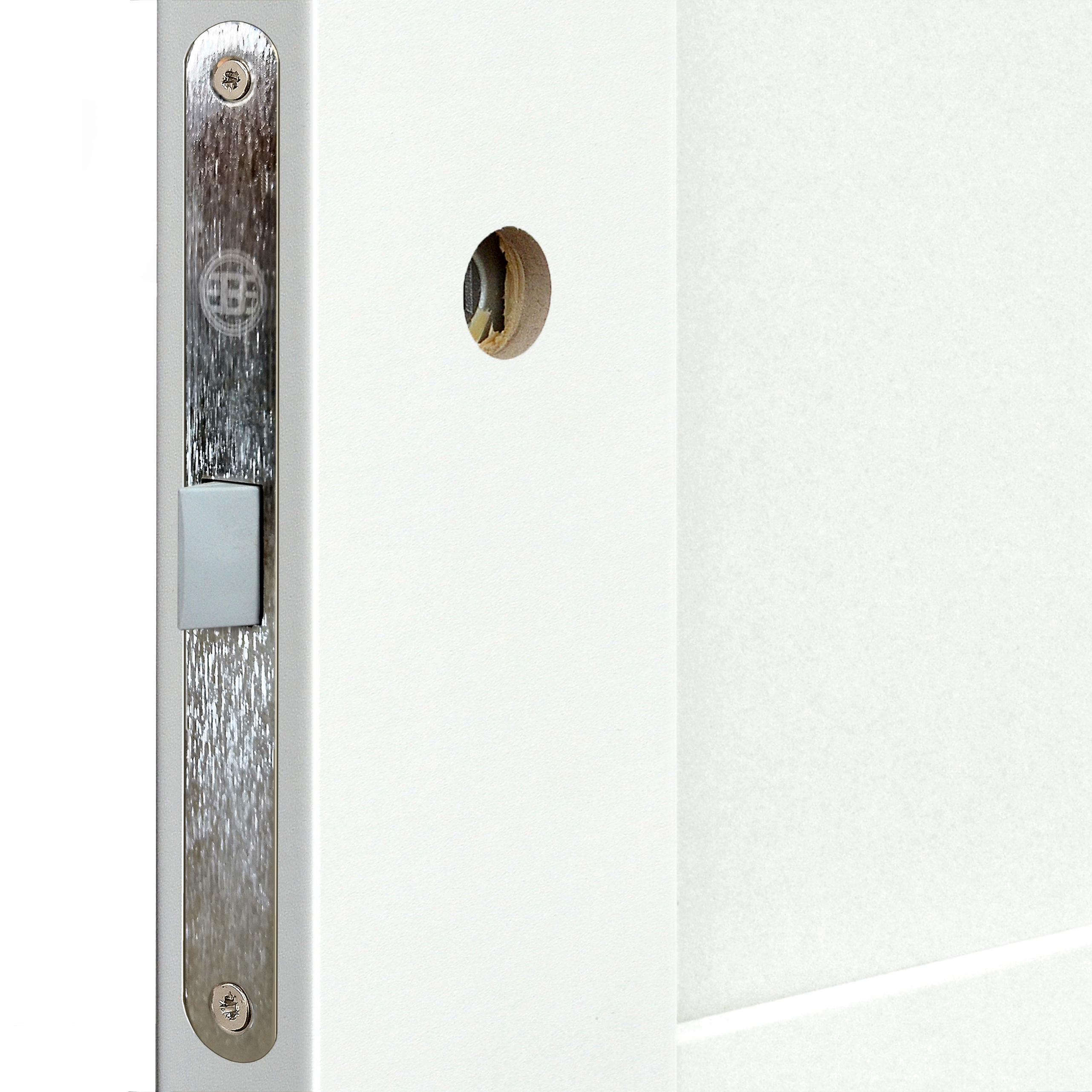 Дверь межкомнатная глухая Artens Флай 60x200 см Hardflex белый с замком и петлями - 4