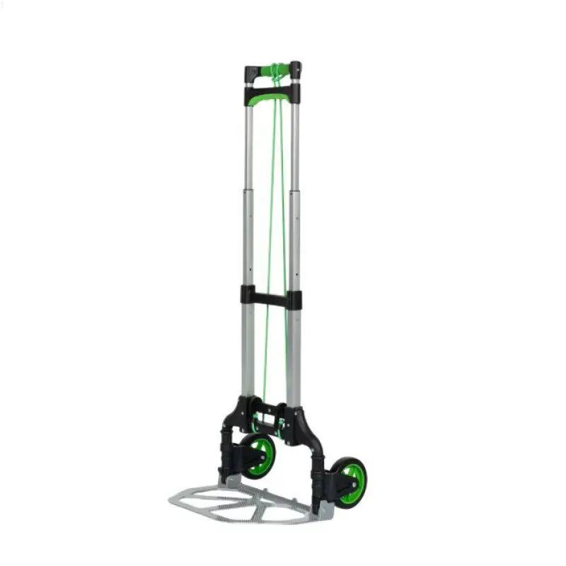 Тележка двухколесная складная телескопическая ручка грузоподъемность 70 кг алюминий
