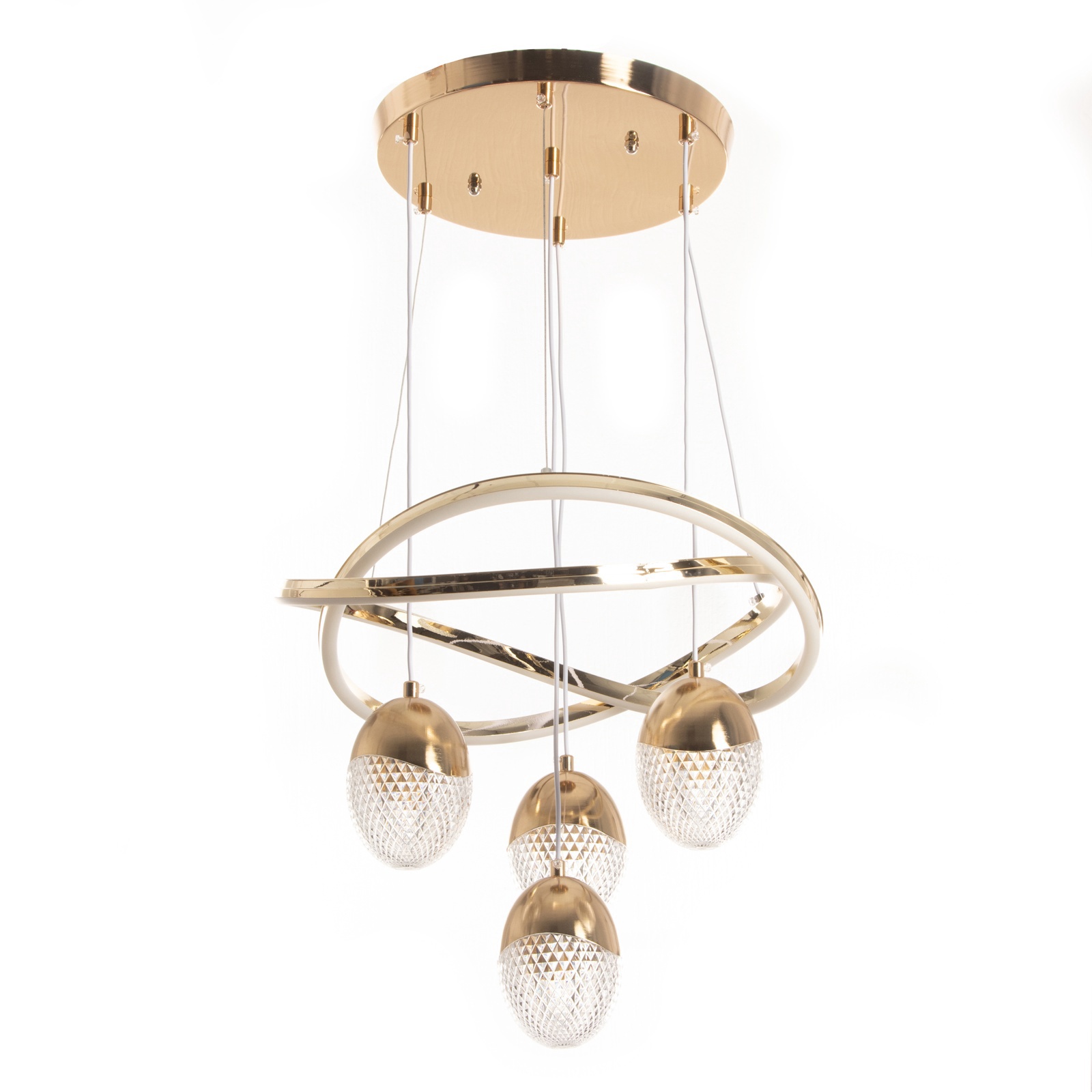 Изображение товара Светильник подвесной светодиодный Bayerlux 9951730 3 м² регулируемый белый свет цвет жёлтый/золотой