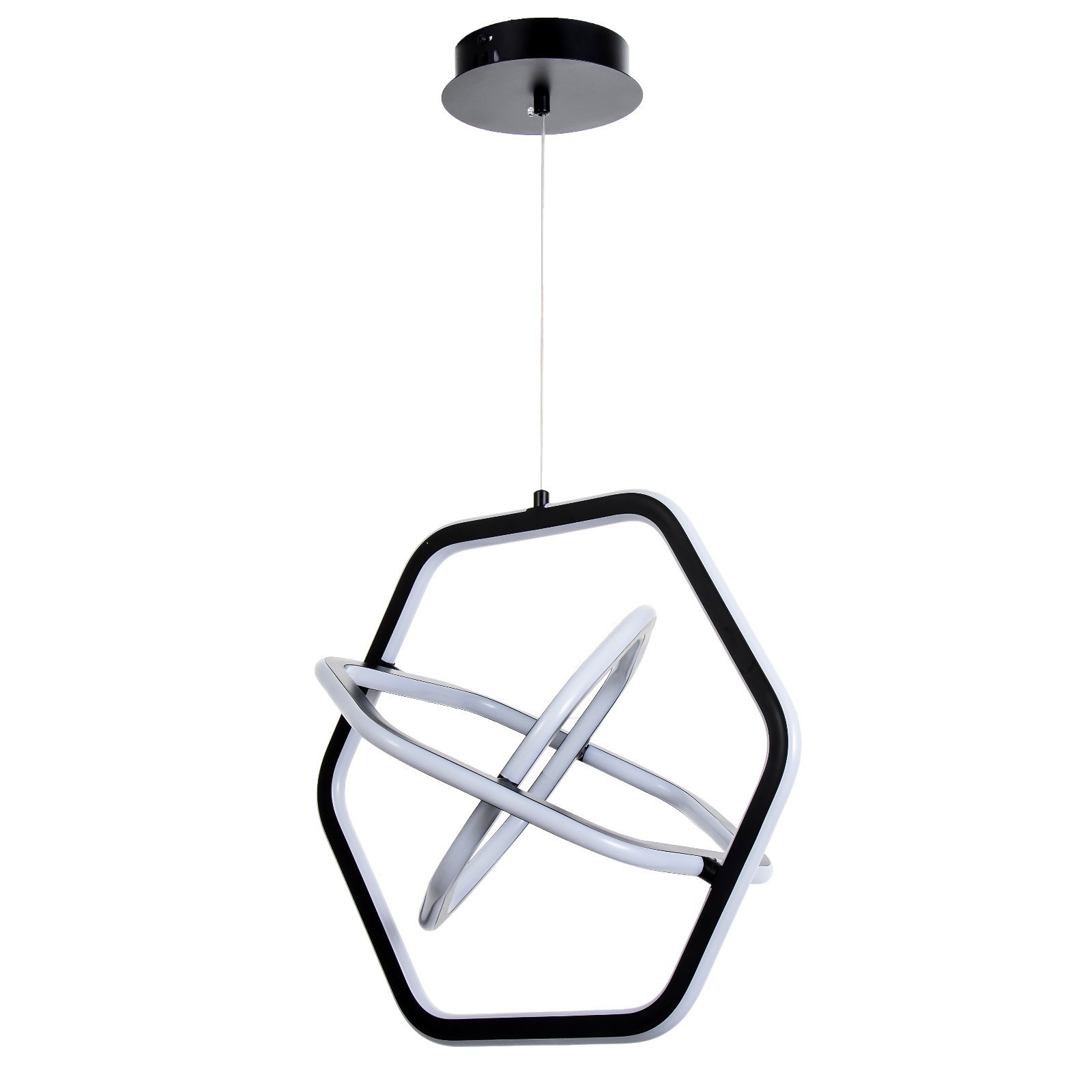 Изображение товара Светильник подвесной светодиодный Bayerlux 9626266 3 м² холодный белый (голубой) свет цвет черный