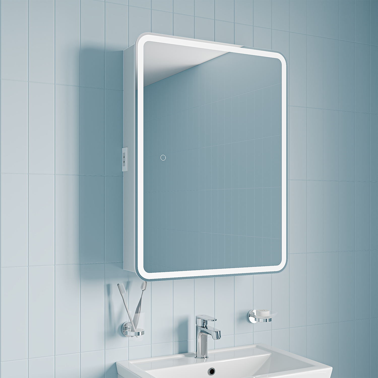 Изображение товара Зеркальный шкаф для ванной Iddis Sky SKY6000i99 с подсветкой 60 см