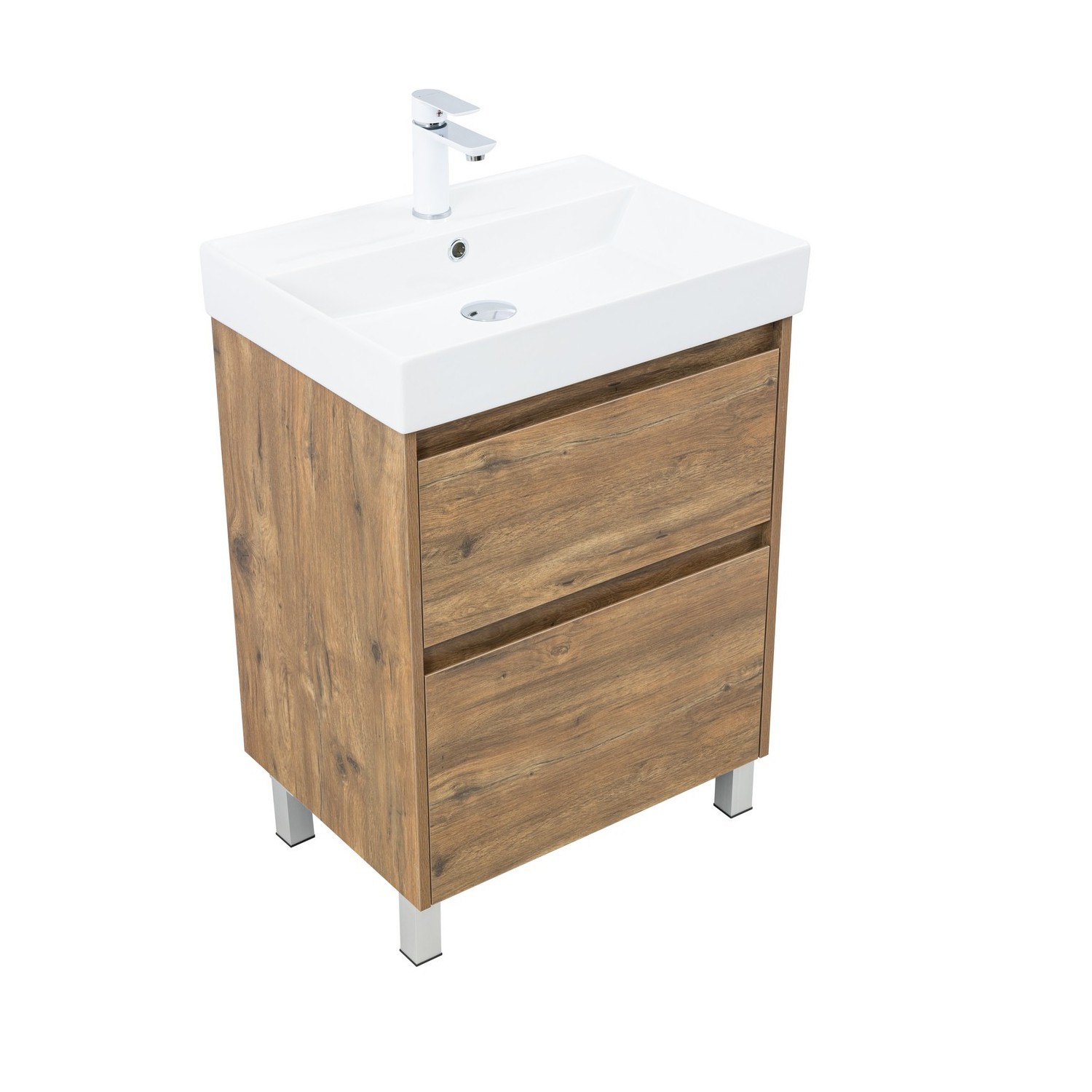 Изображение товара Тумба под раковину Aquanet 00346343 57.6 см цвет дуб рустикальный