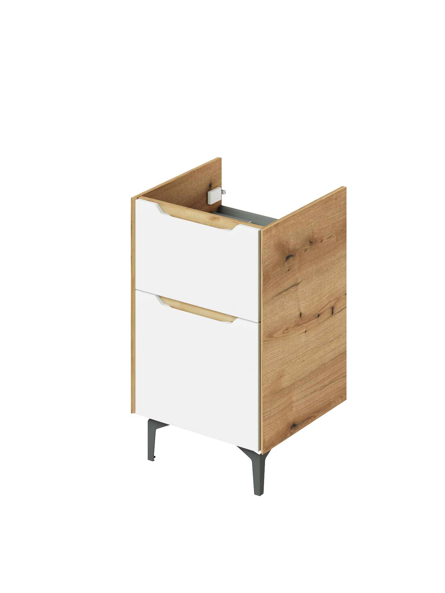 Изображение товара Тумба под раковину в ванную Итана Nill 50 49.6x47x82 напольная белый глянец