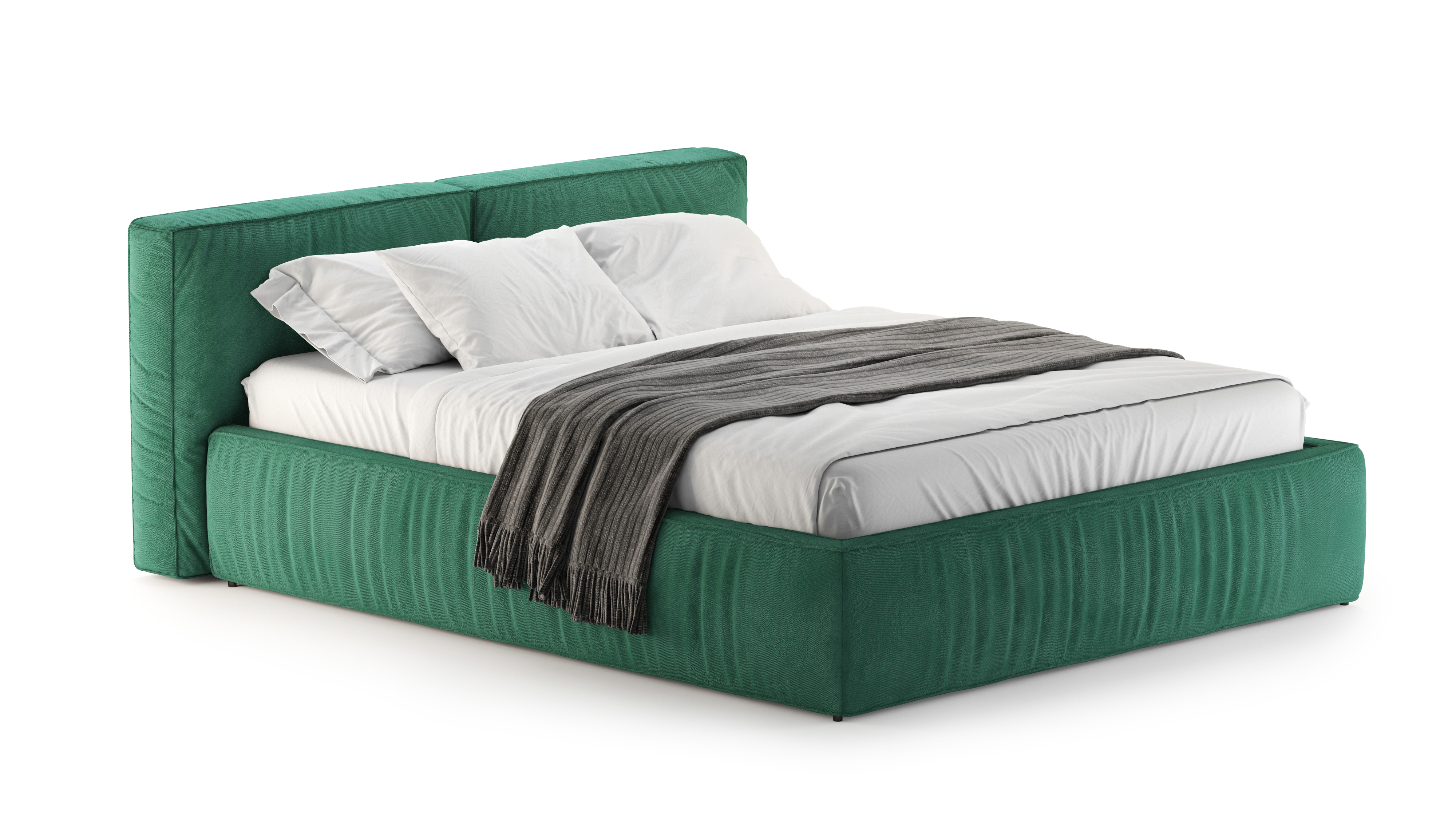 Изображение товара Кровать Mebelroom Лофт 210x87x226 см с ящиками и подъемным механизмом зеленая