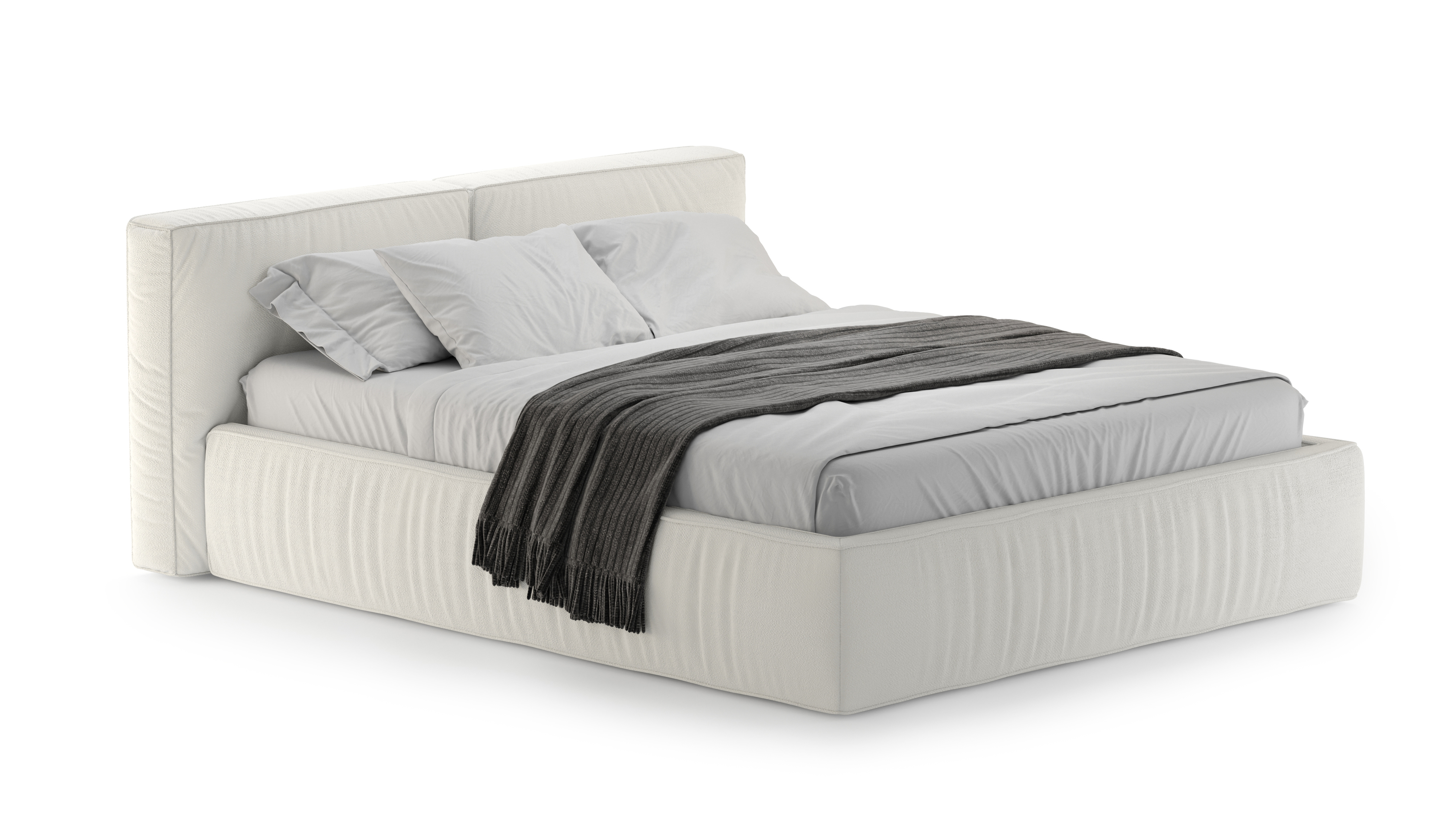 Изображение товара Кровать Mebelroom Лофт Like002 210x87x226 см с ящиками и мягким изголовьем