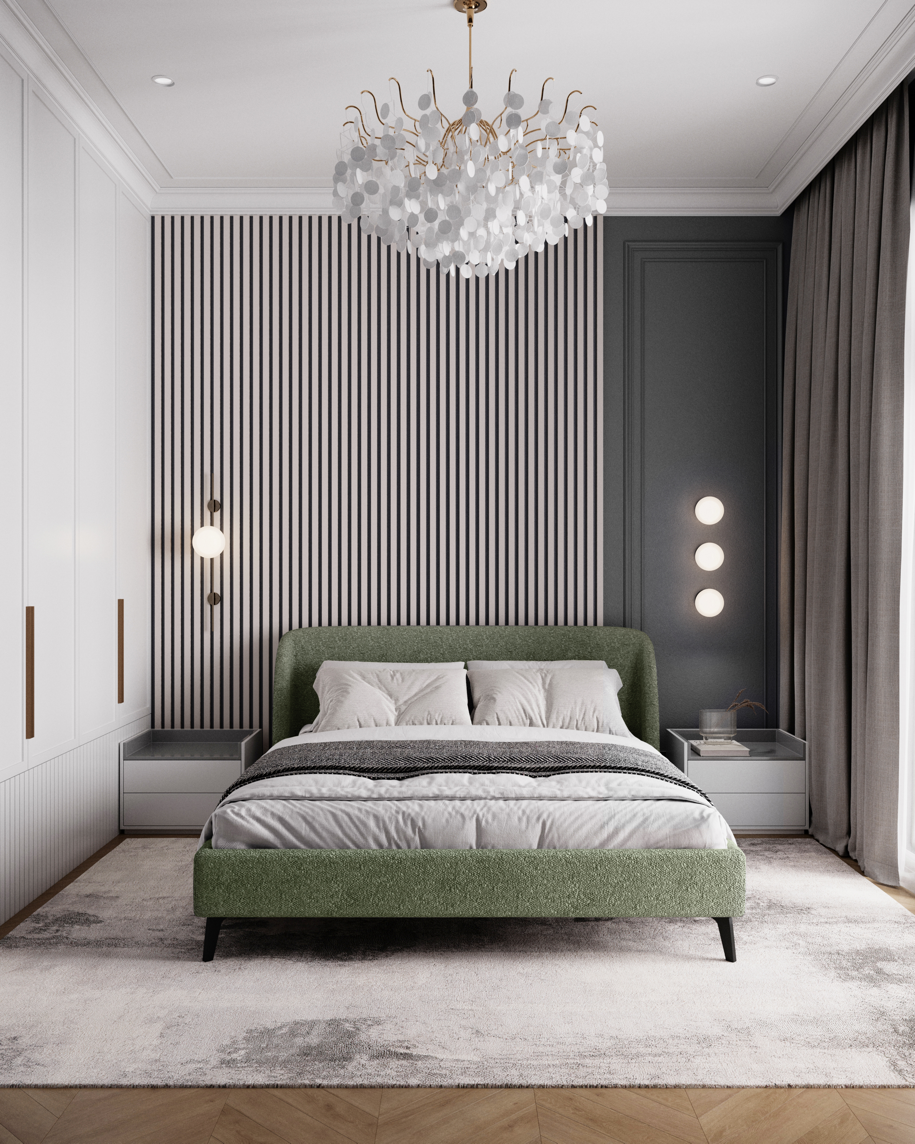 Изображение товара Кровать Mebelroom Мосс Соул618 143x95 см зеленая из ЛДСП