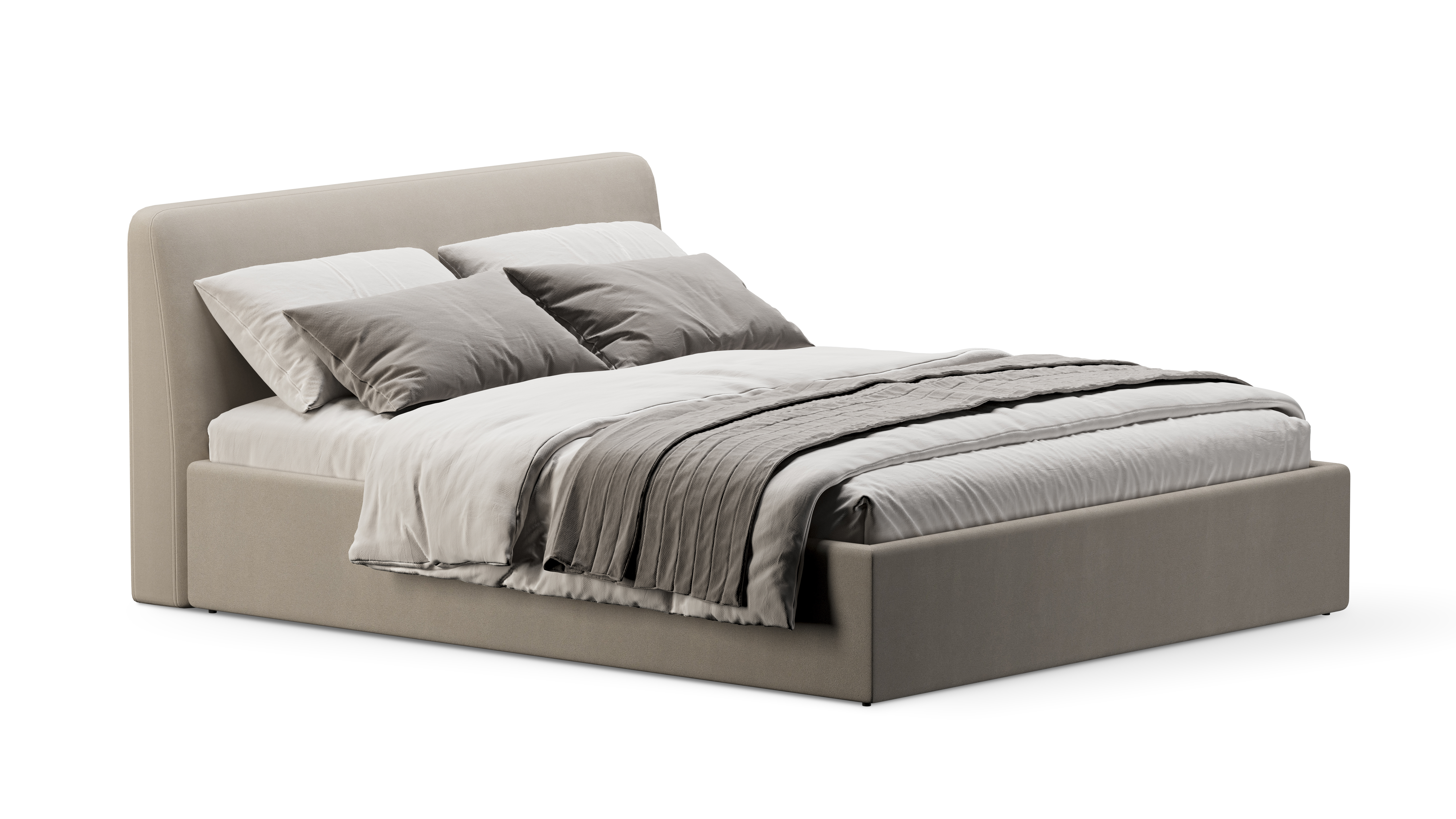 Изображение товара Кровать Симпл Velutto007 с ящиком и подъемным механизмом, 153x95x223 см