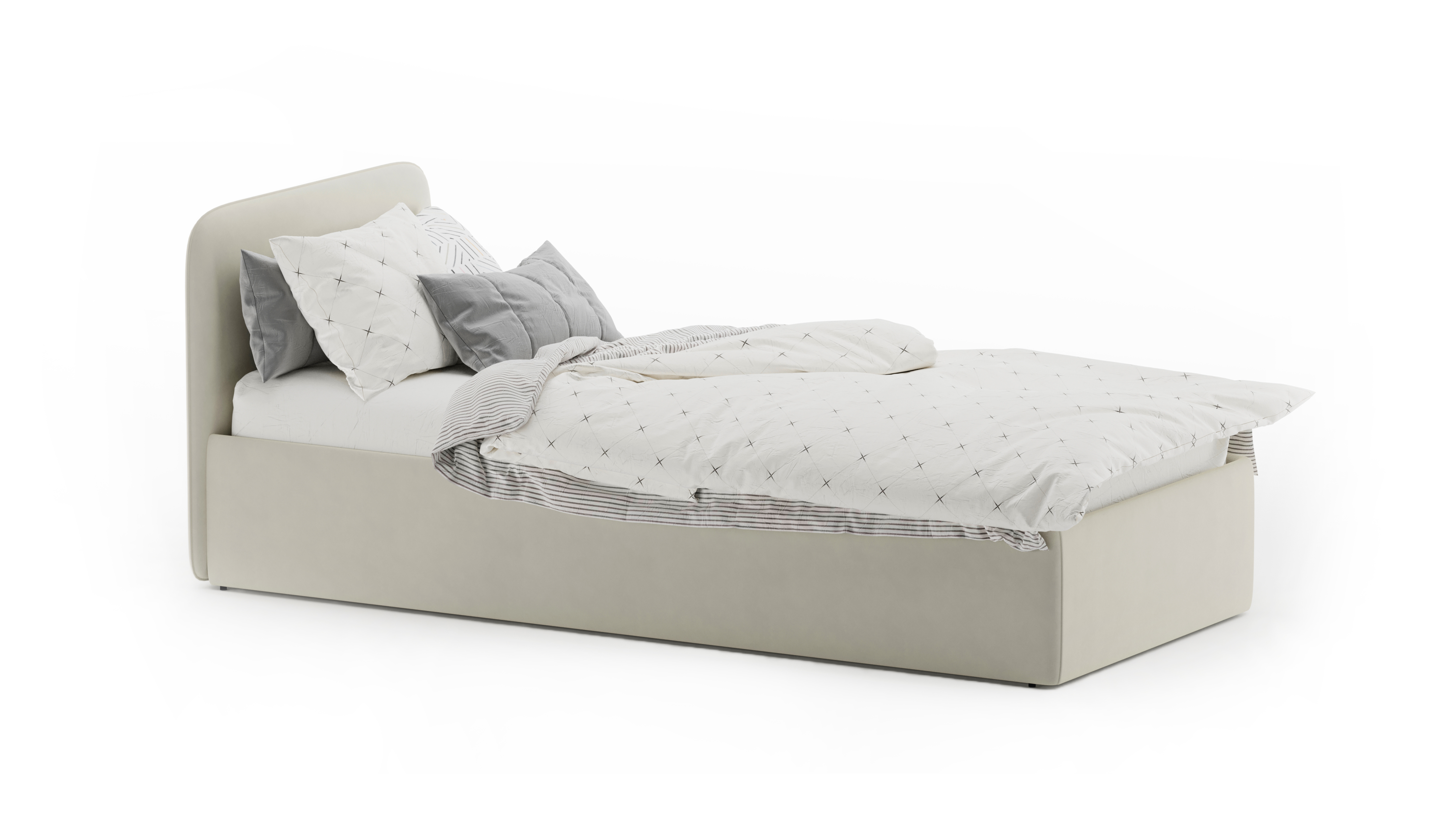 Изображение товара Детская кровать Mebelroom Soft 200x90 см фанера стиль Лофт