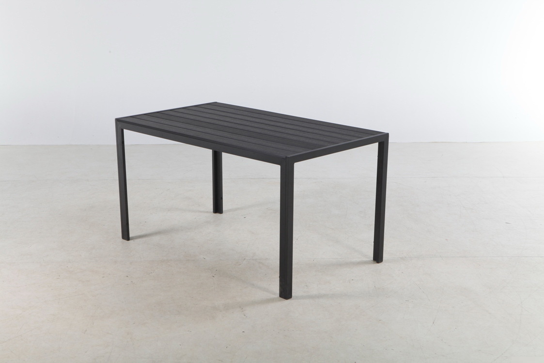 Изображение товара Нераздвижной садовый стол BEGINIA Lyra 160x80 см металл серый для дачи