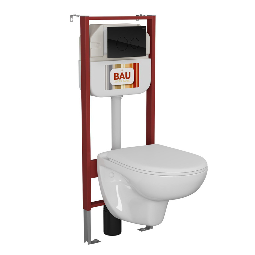 Изображение товара Универсальный комплект BAUEDGE 6 в 1 с унитазом безободковым Novo