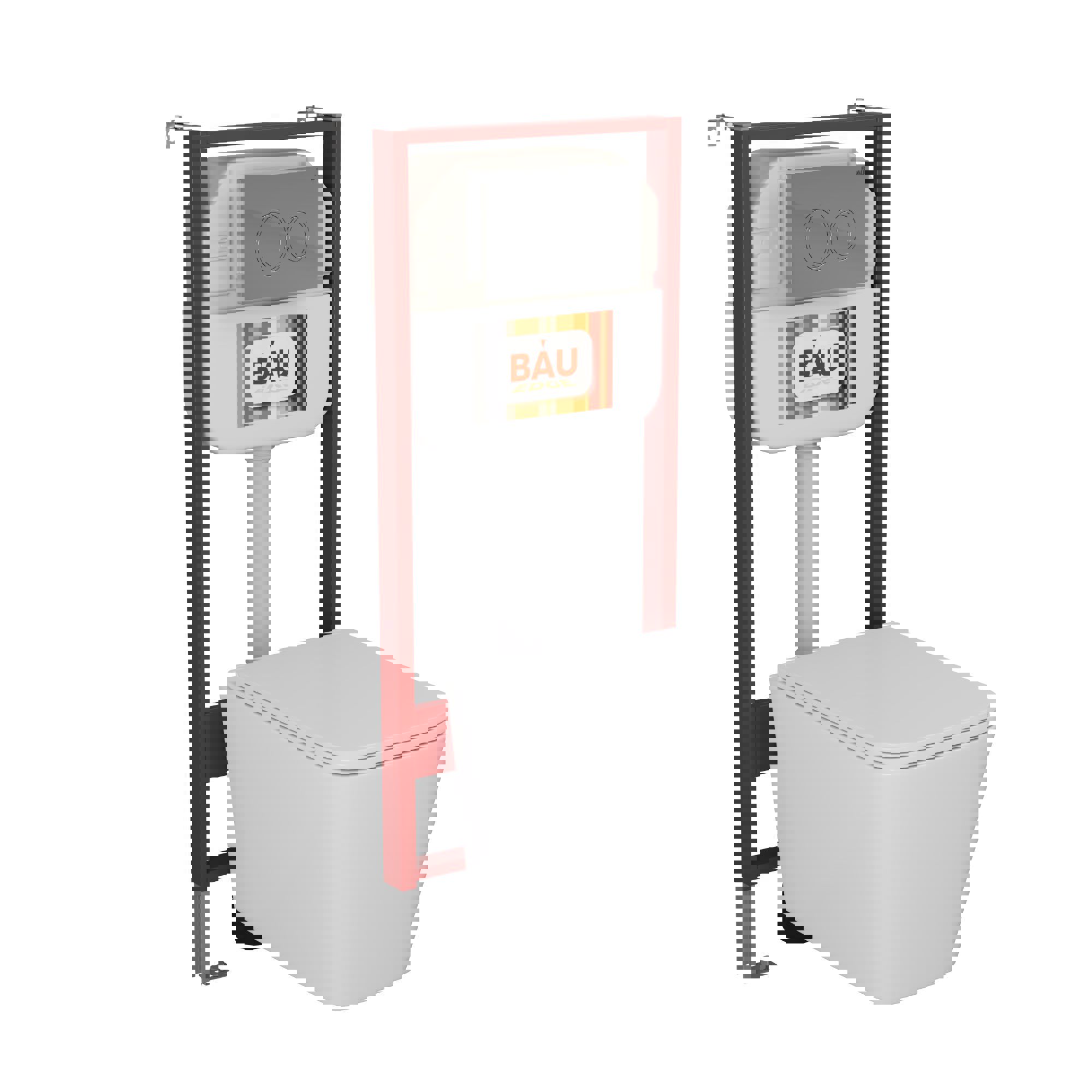 Изображение товара Комплект BAUEDGE NEO45700-BS0001-HQ5-Q00004 с инсталляцией и унитазом безободковым