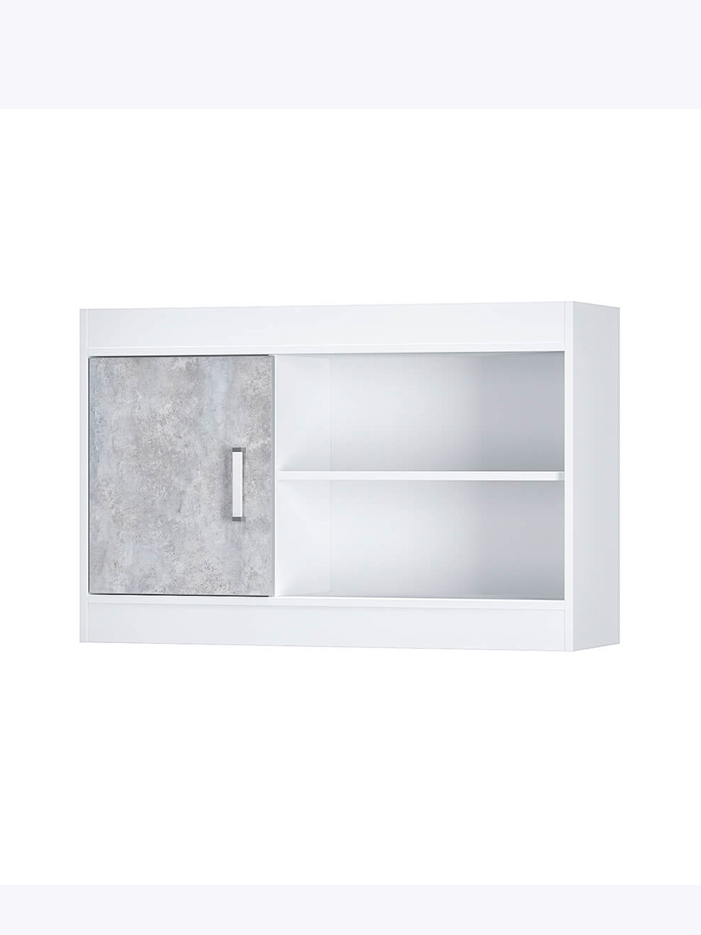 Изображение товара Полка настенная Bts Паскаль 97x62.9x30.6 см ЛДСП цвет серо-белый