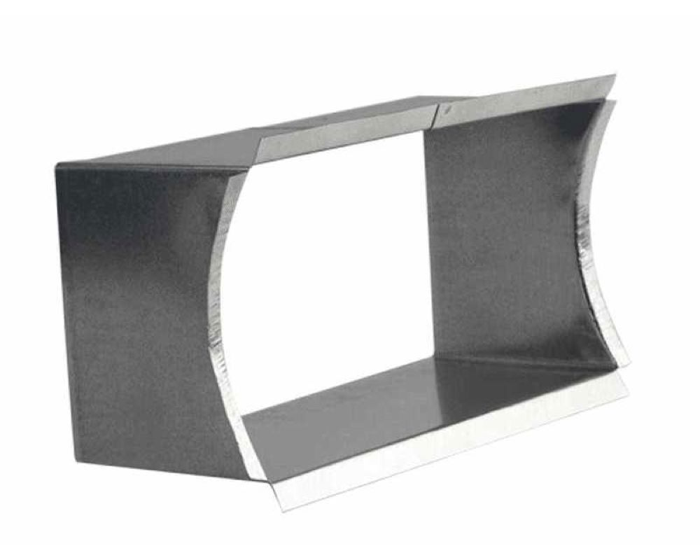 Изображение товара Врезка прямоугольная Шамрай VRedQ 125x350 мм D125 мм оцинкованная сталь цвет серый