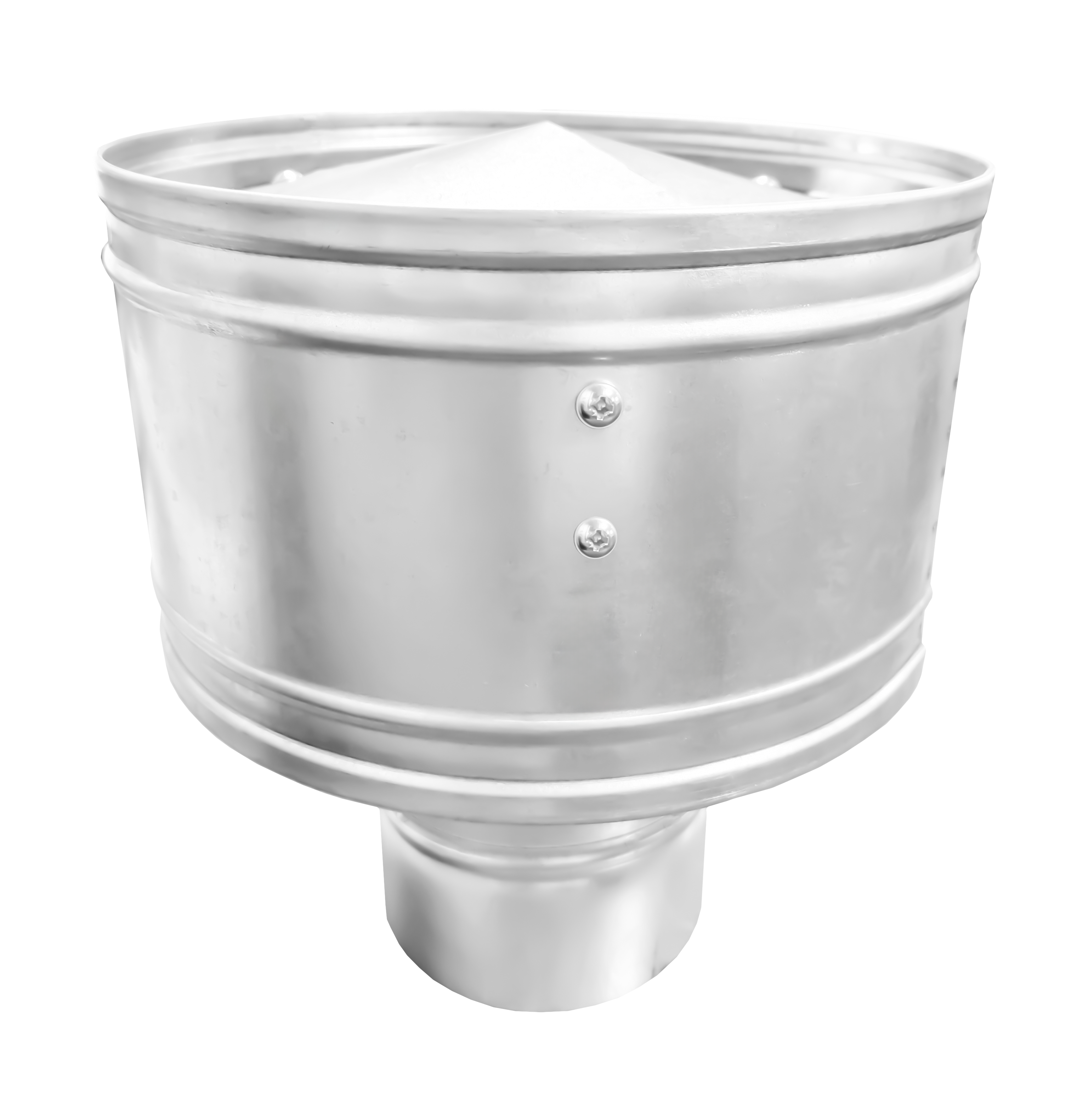 Изображение товара Дефлектор Шамрай Defkraft D100 мм оцинкованная сталь цвет серый