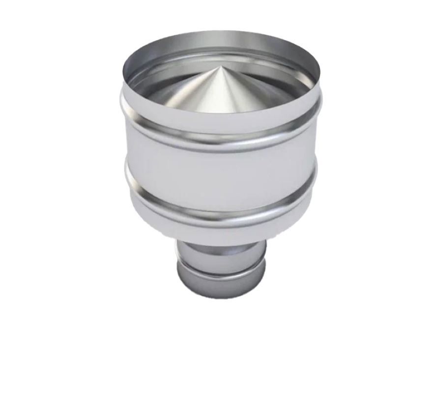 Изображение товара Дефлектор Шамрай DefD D115 мм оцинкованная сталь цвет серый