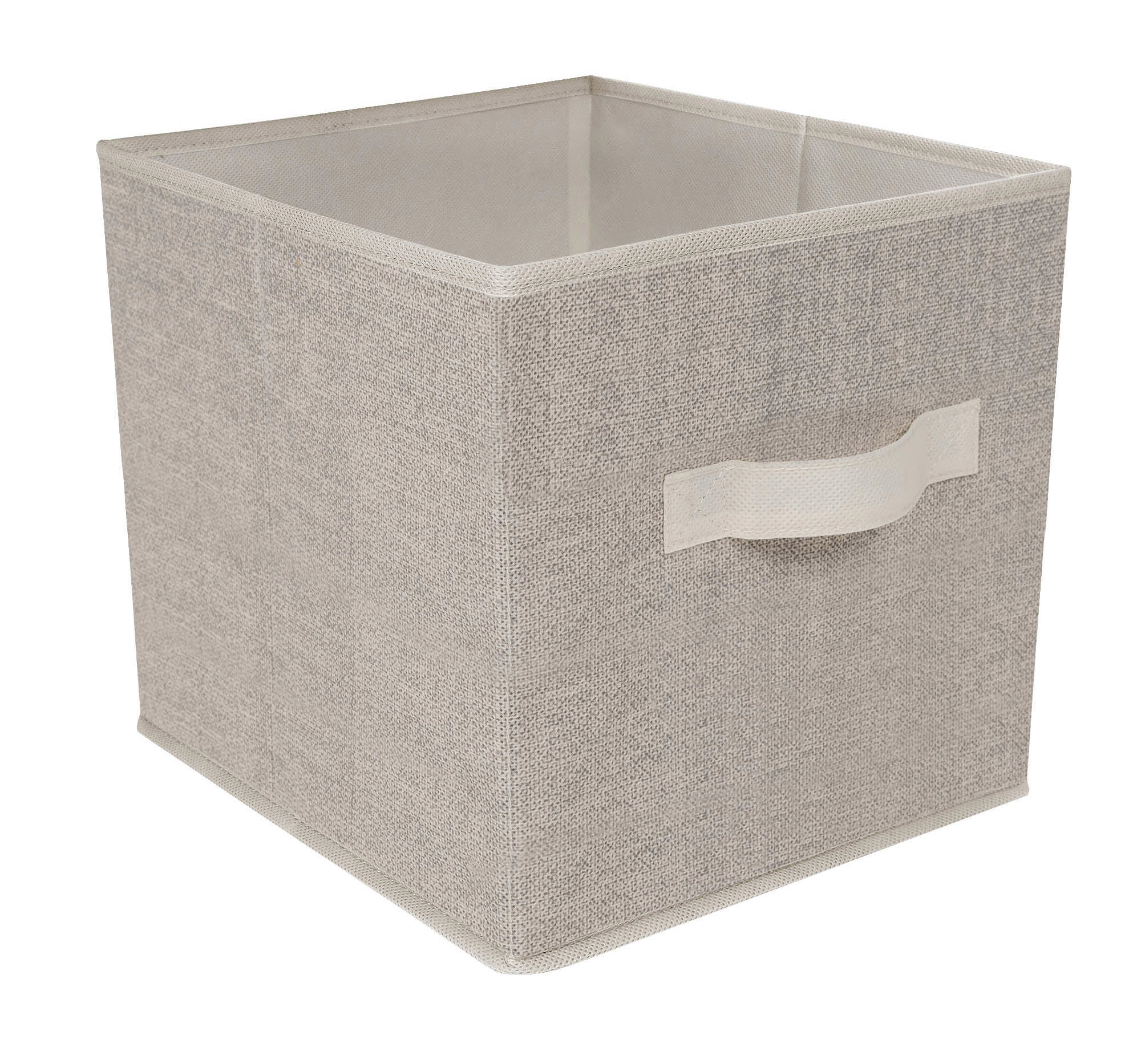 Изображение товара Короб для хранения Еврогарант EG Linen 30x30x30 см нетканый цвет бежевый