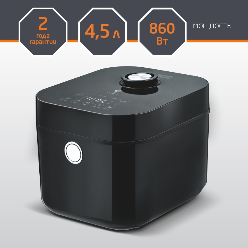 Изображение товара Мультиварка Leonord Le-1760e 4.5 л 12 программ сенсорное управление черный