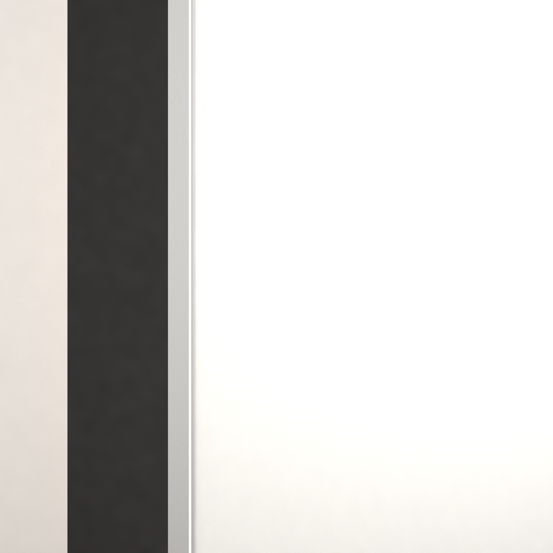 Дверь межкомнатная глухая INVISIBL П 90x200 см эмаль белый с замком - 2