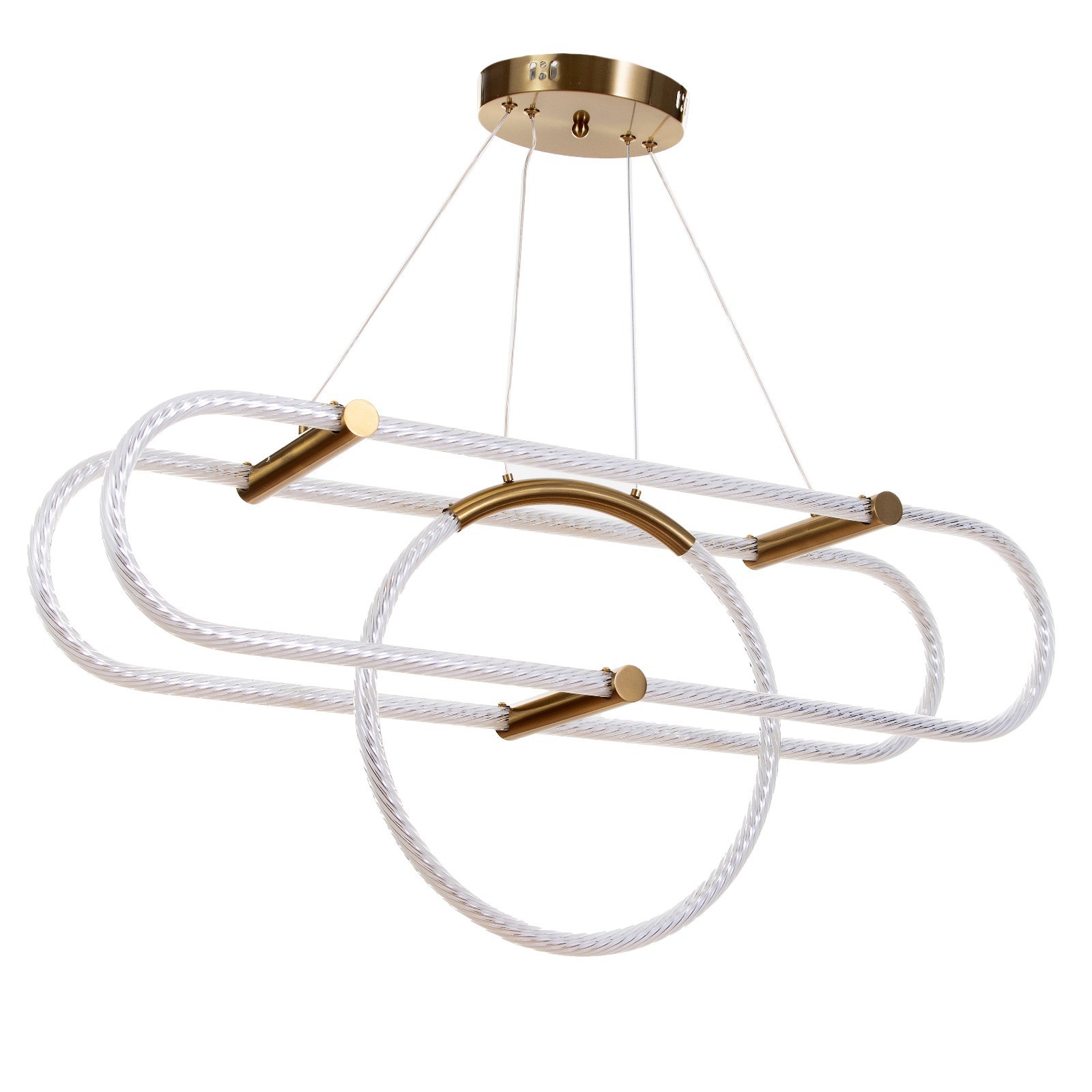 Изображение товара Люстра подвесная светодиодная Bayerlux 9626304 3 м² нейтральный белый свет цвет золотой