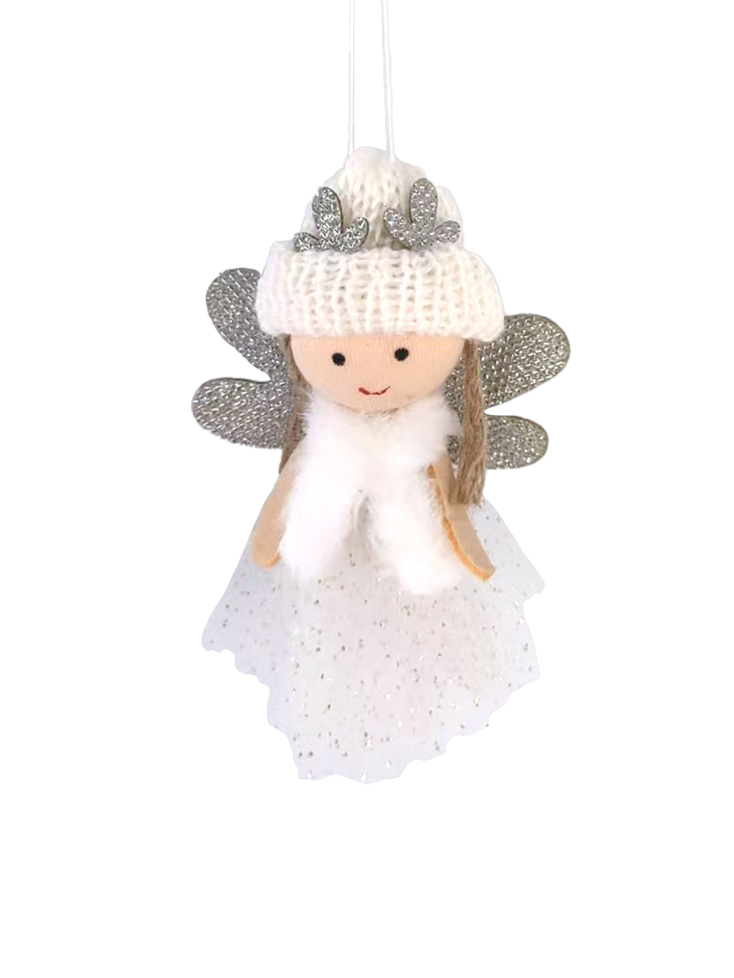 Изображение товара Подвесное украшение Фея 8.5x9x13 см белый