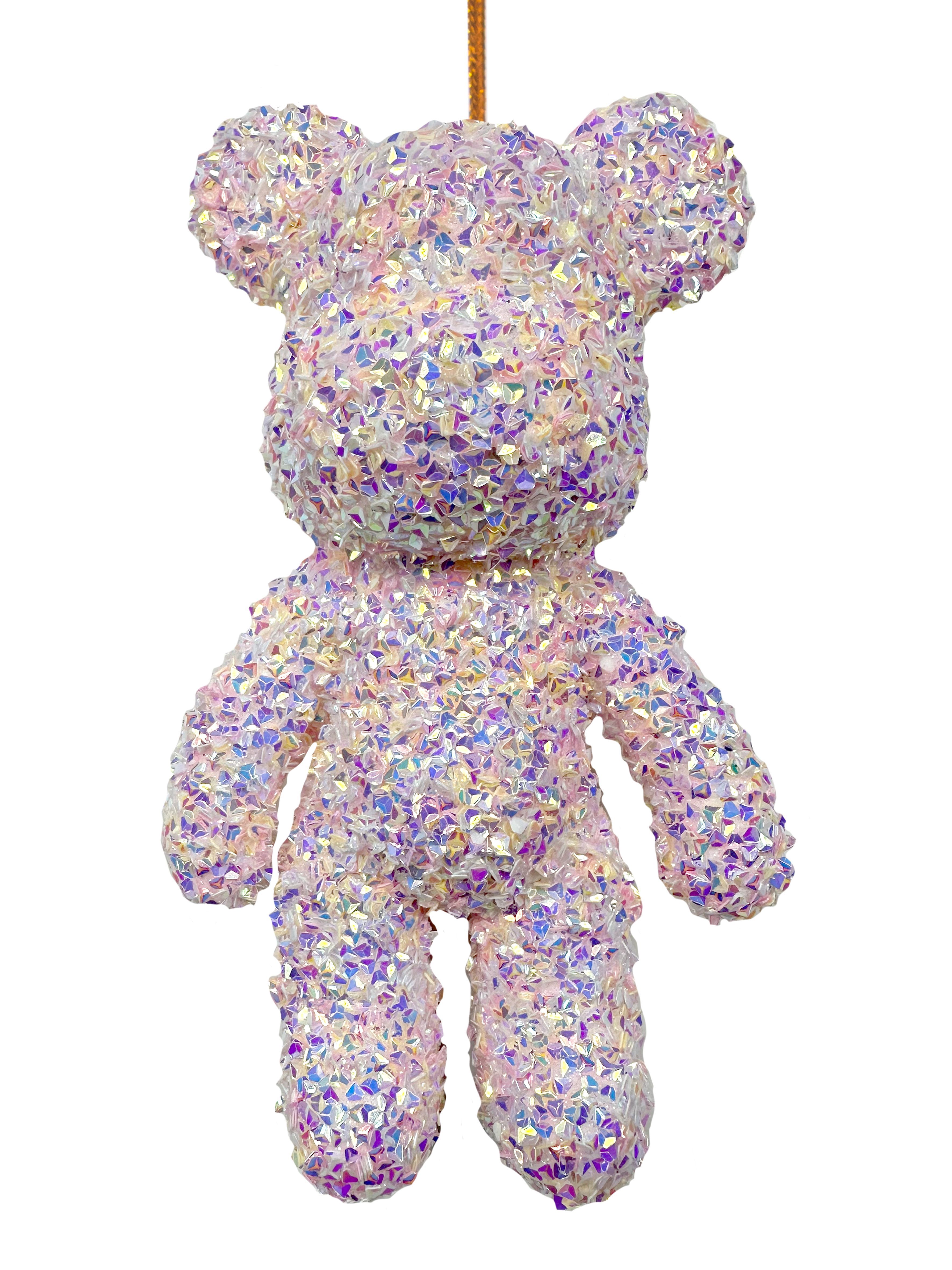 Изображение товара Подвесное украшение Мишка 7x10x17 см розовое для декора и подарков