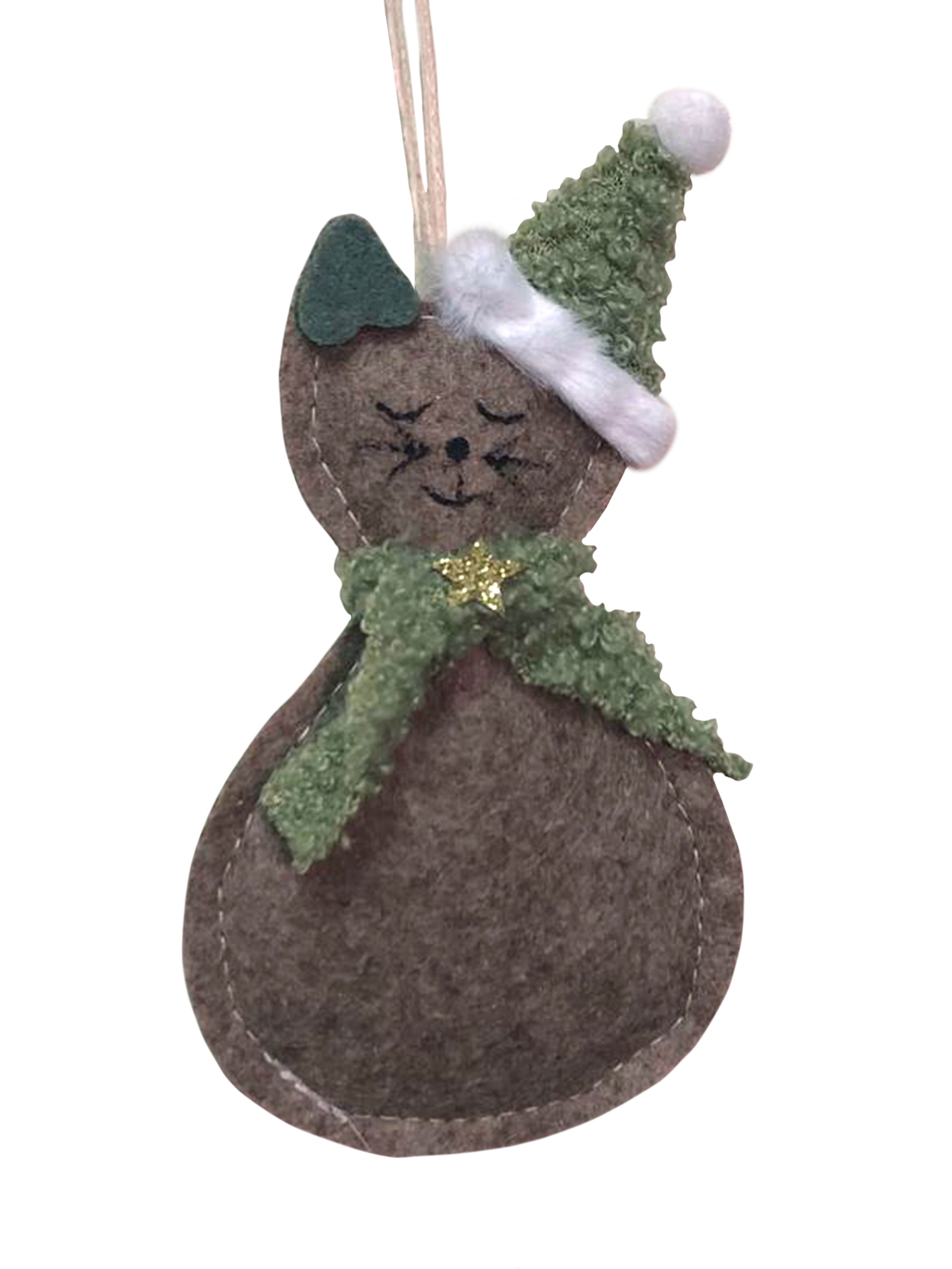 Изображение товара Подвесное украшение Котик 13.5x7 см разноцветный