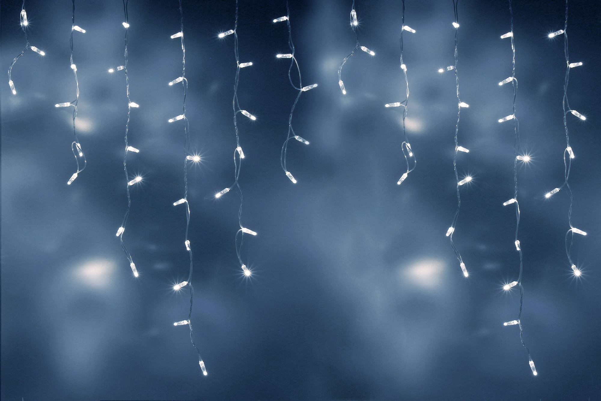 Изображение товара Электрогирлянда бахрома светодиодная 25 м 440 ламп холодный белый IP44