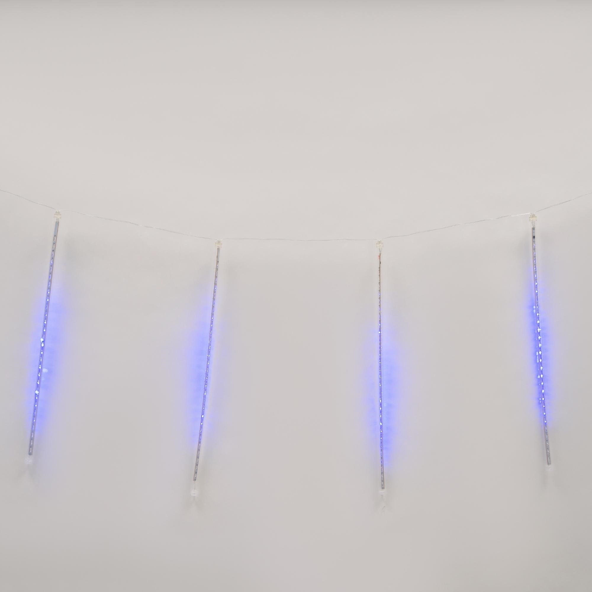 Изображение товара Электрогирлянда сосульки 2x0.3 м 168 синих LED ламп для улицы и интерьера