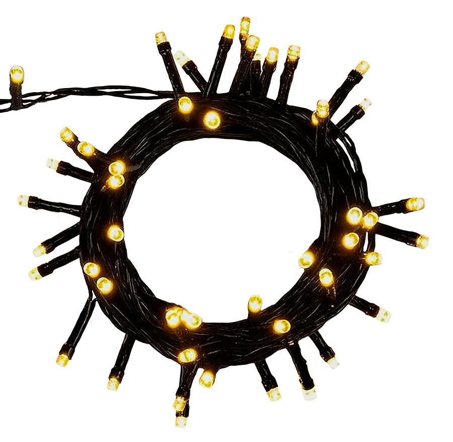 Изображение товара Электрогирлянда комнатная Нить 5 м 50 LED теплый белый 8 режимов