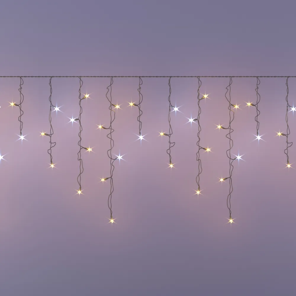 Изображение товара Светодиодная гирлянда бахрома 15м 360 LED белый свет IP44