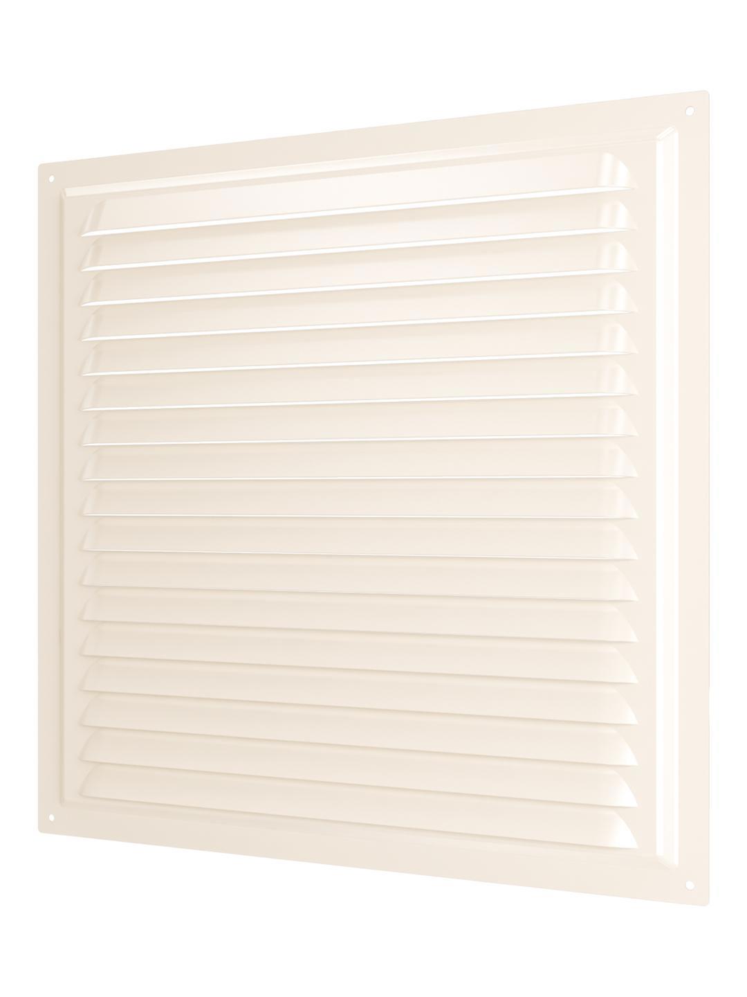 Изображение товара Решётка вентиляционная ERA 250x250 металлическая с сеткой цвет слоновая кость