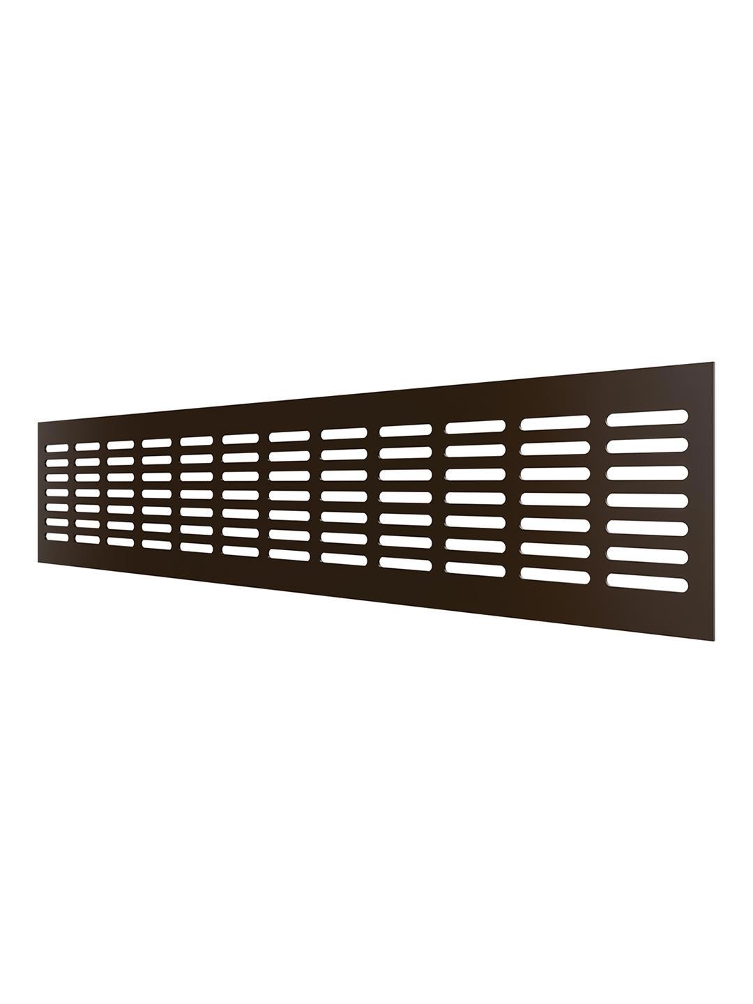 Изображение товара Решётка вентиляционная ERA 480x100(h) врезная алюминий цвет тёмная бронза