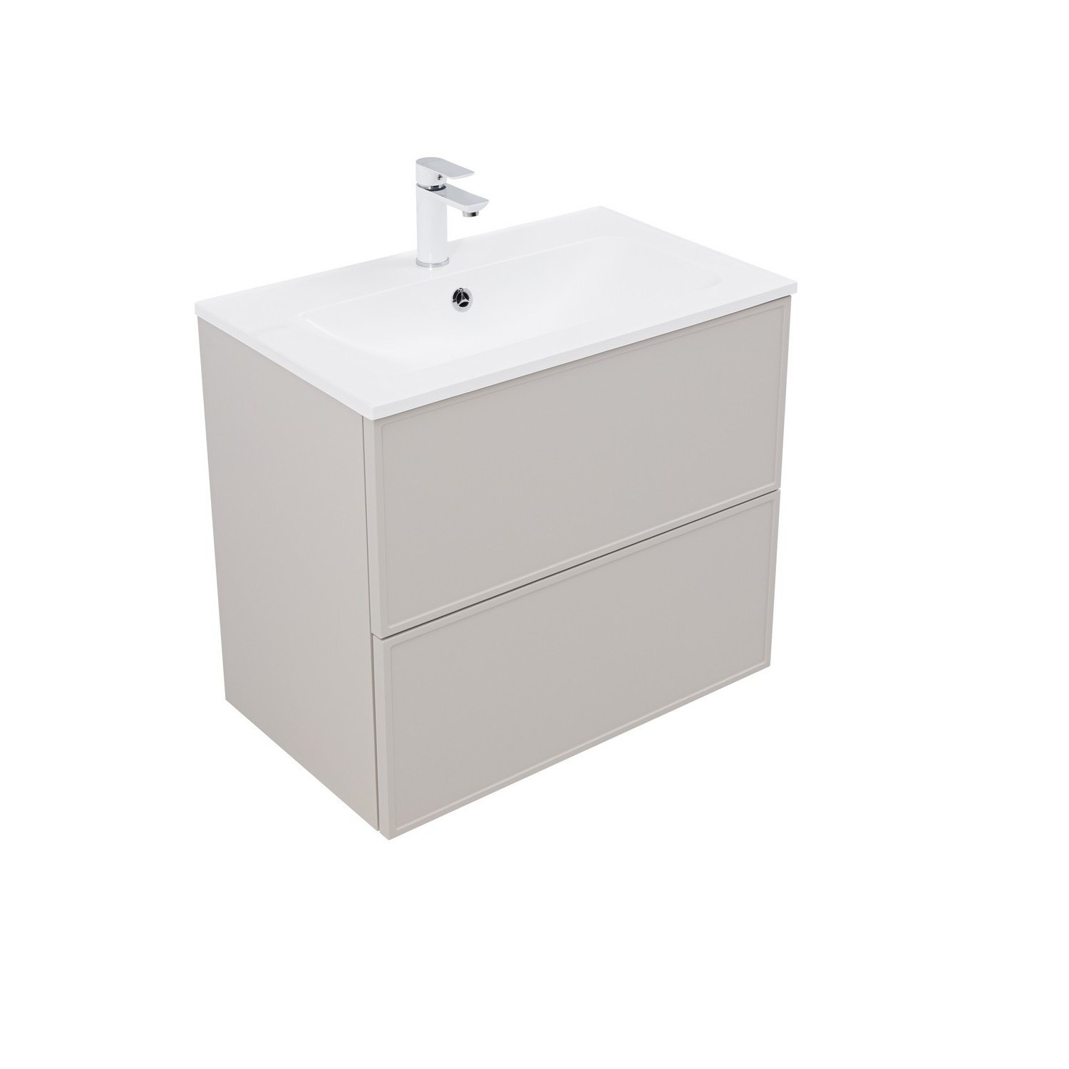 Изображение товара Тумба под раковину Aquanet Арт 75 бежевый с влагостойким покрытием