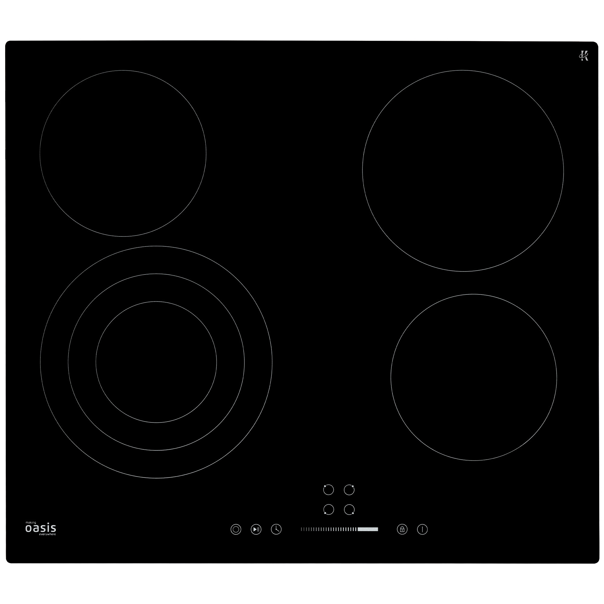 Изображение товара Электрическая варочная панель Making Oasis everywhere P-STB 59 см черная