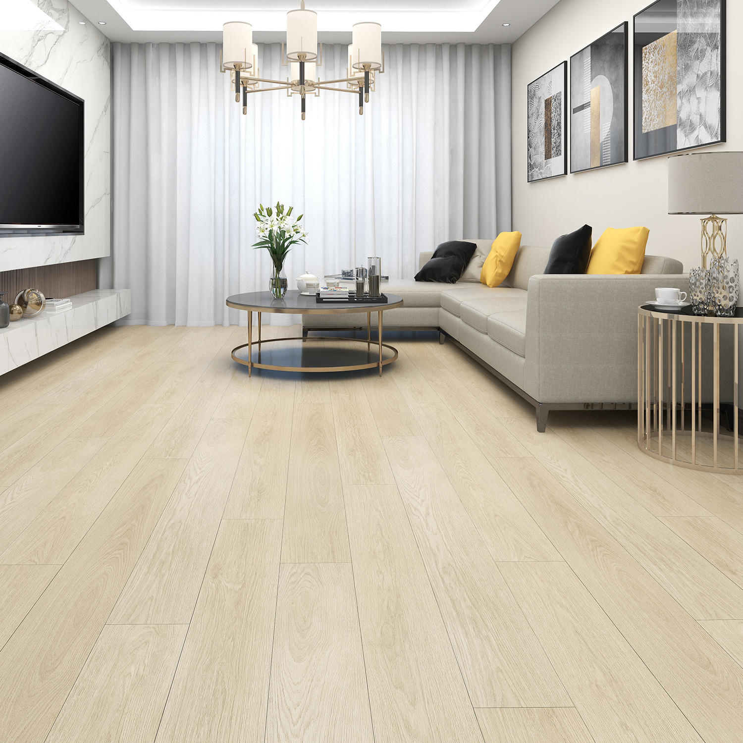 Изображение товара СПК плитка Floorwood Azur Дуб Лионе 5 мм 1.757 м² влагостойкая для подогрева