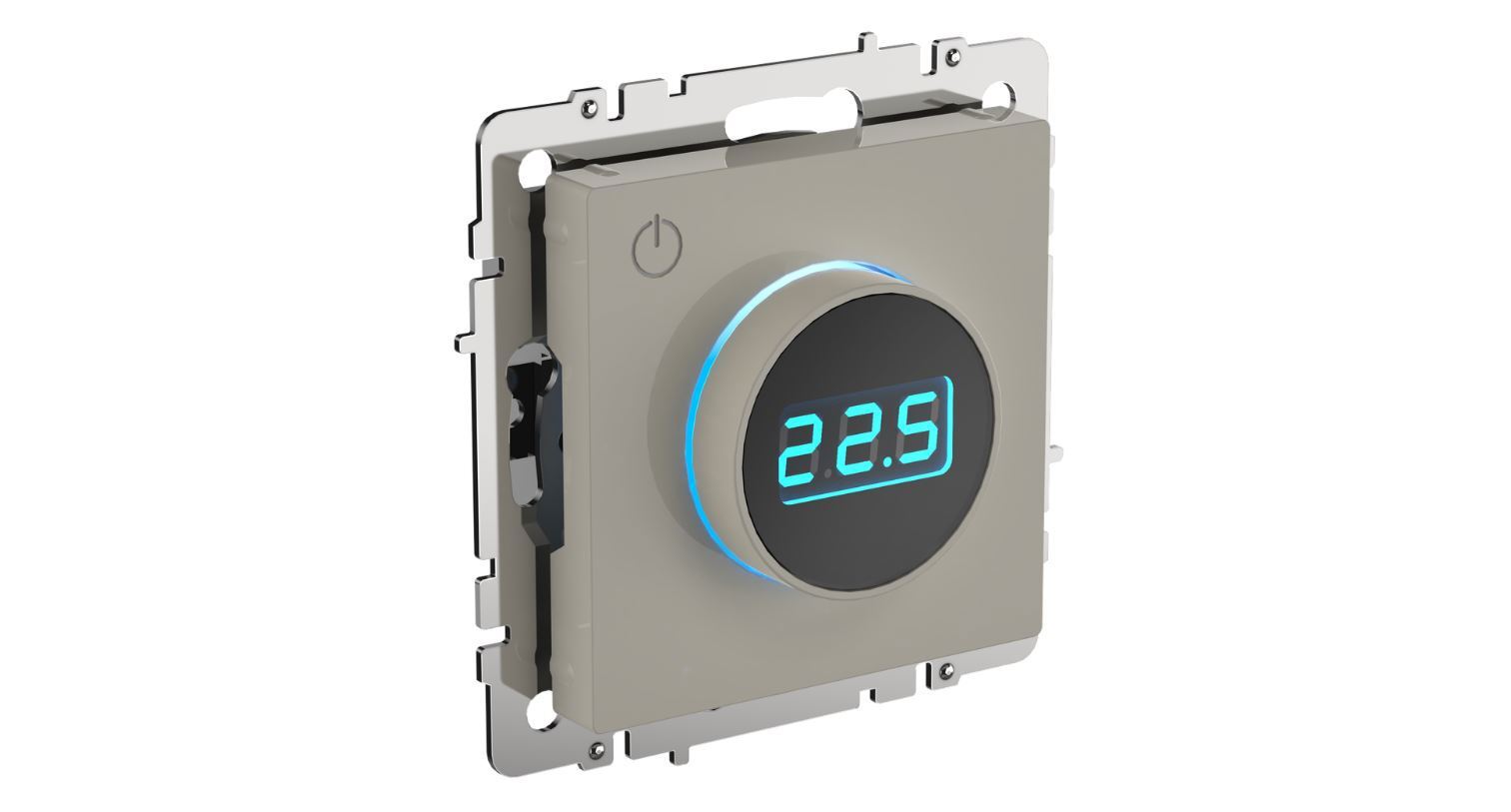 Изображение товара BRITE Термостат электронный с индикацией ТС10-1-БрКр бежевый IEK