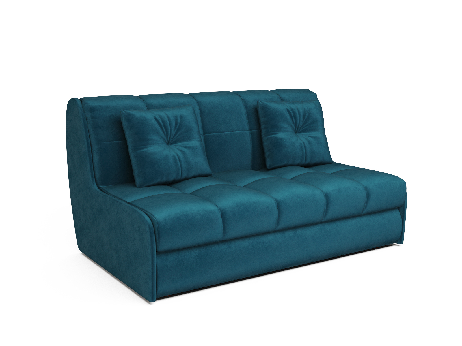 Изображение товара Диван раскладной Мебель-арс Барон Вельвет зеленый 129x88x110 см современный стиль