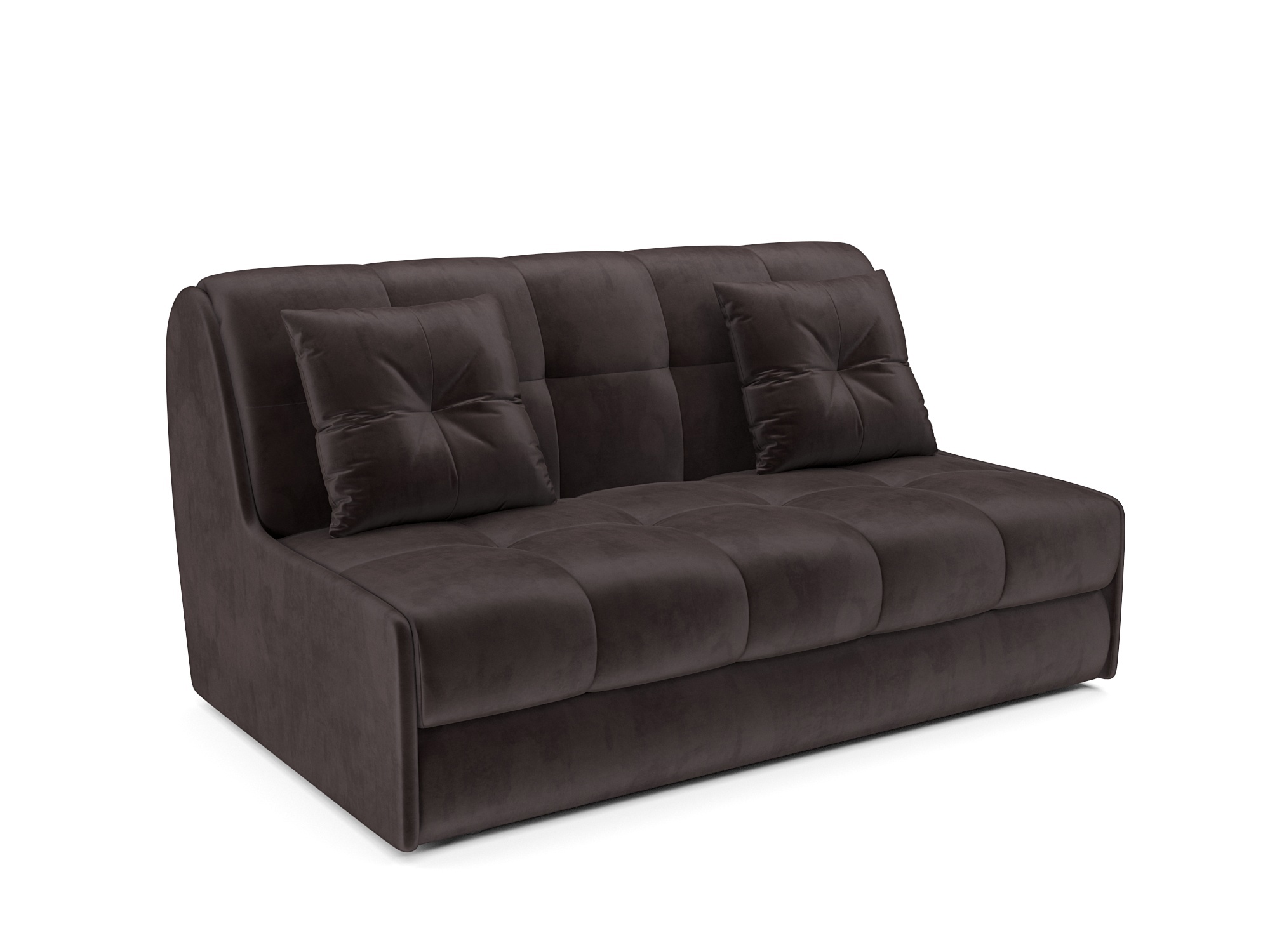 Изображение товара Диван раскладной Мебель-арс Барон №2 шоколадный 164x88x110 см